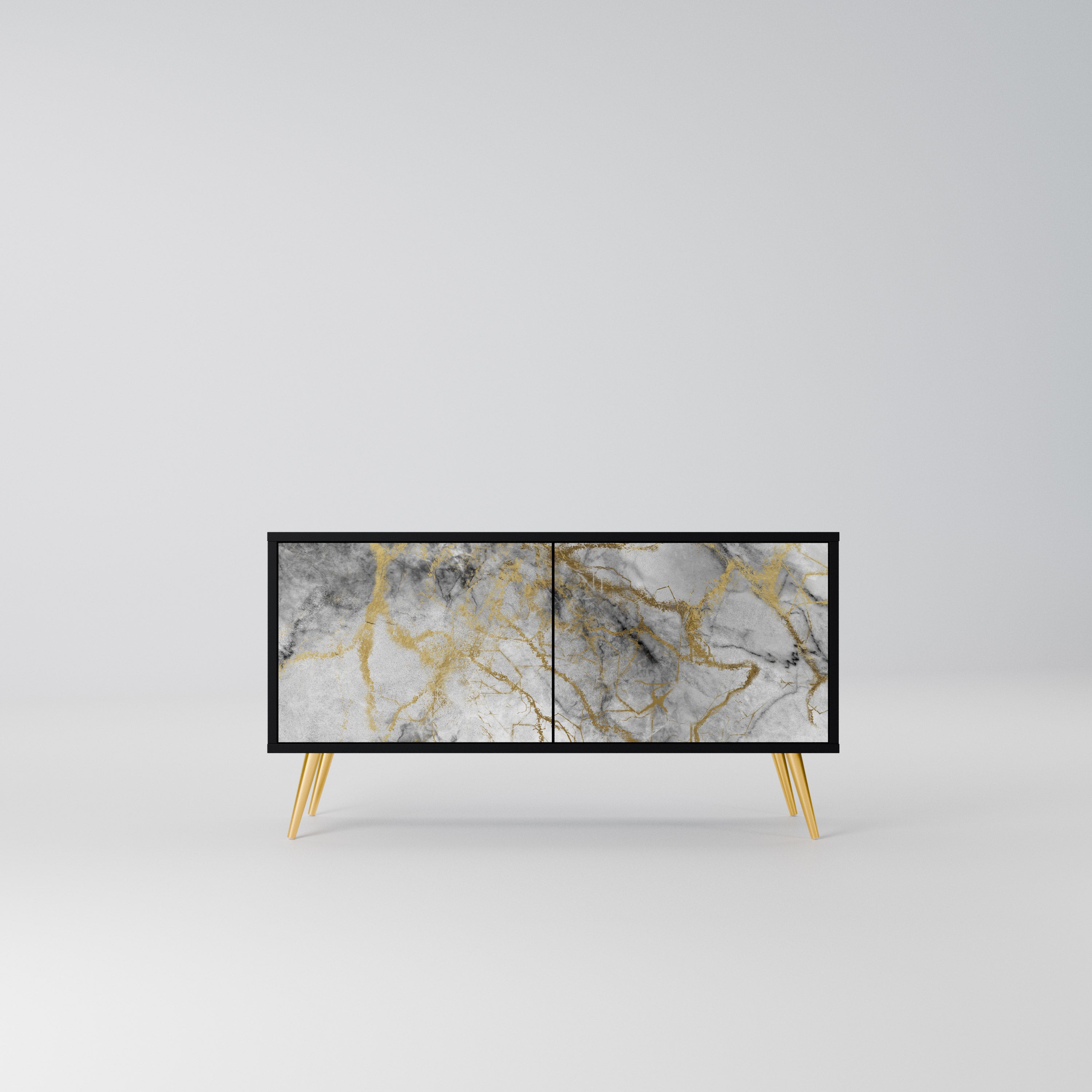 TIMELESS GLIDE Kompaktowa szafka RTV 2-drzwiowa
