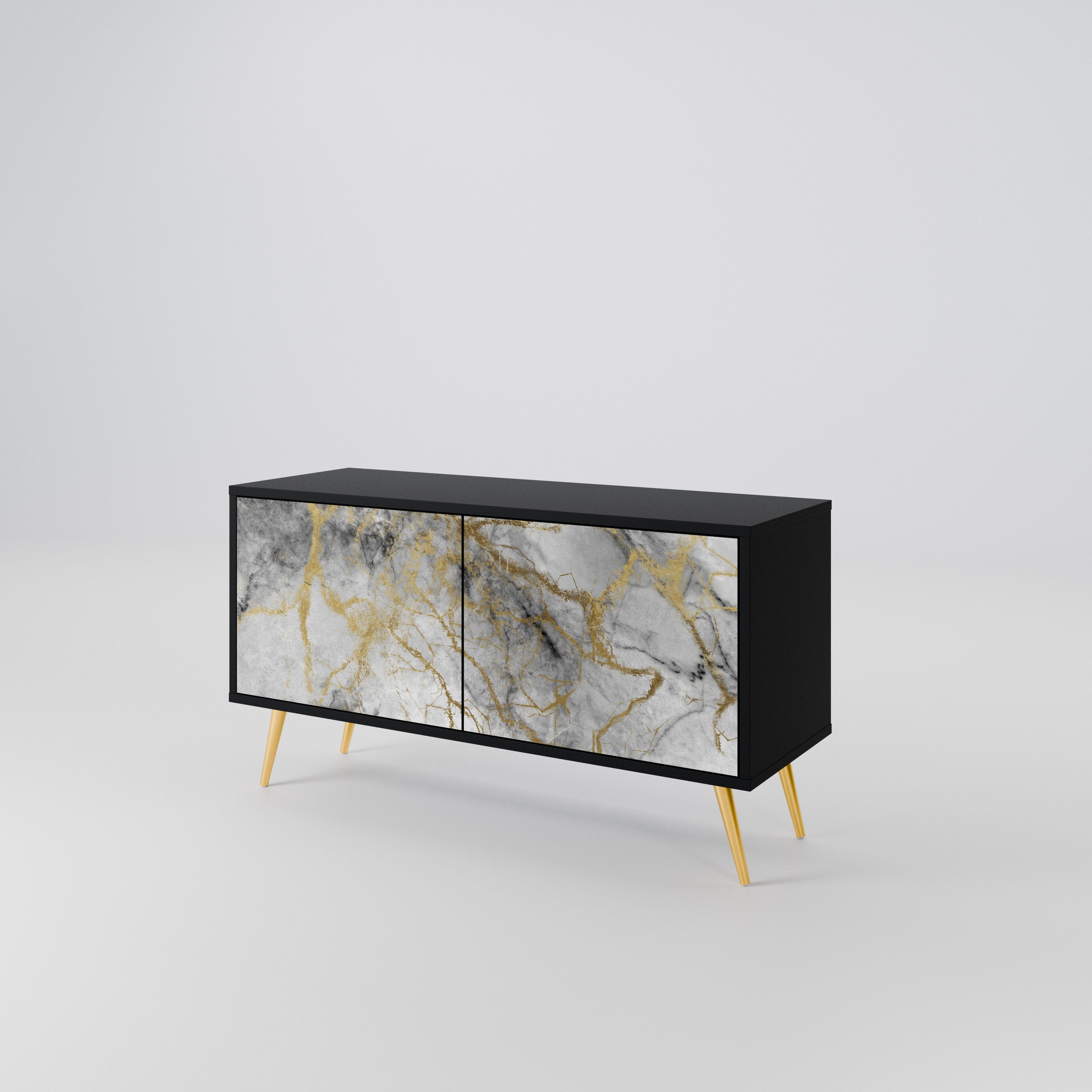 TIMELESS GLIDE Kompaktowa szafka RTV 2-drzwiowa