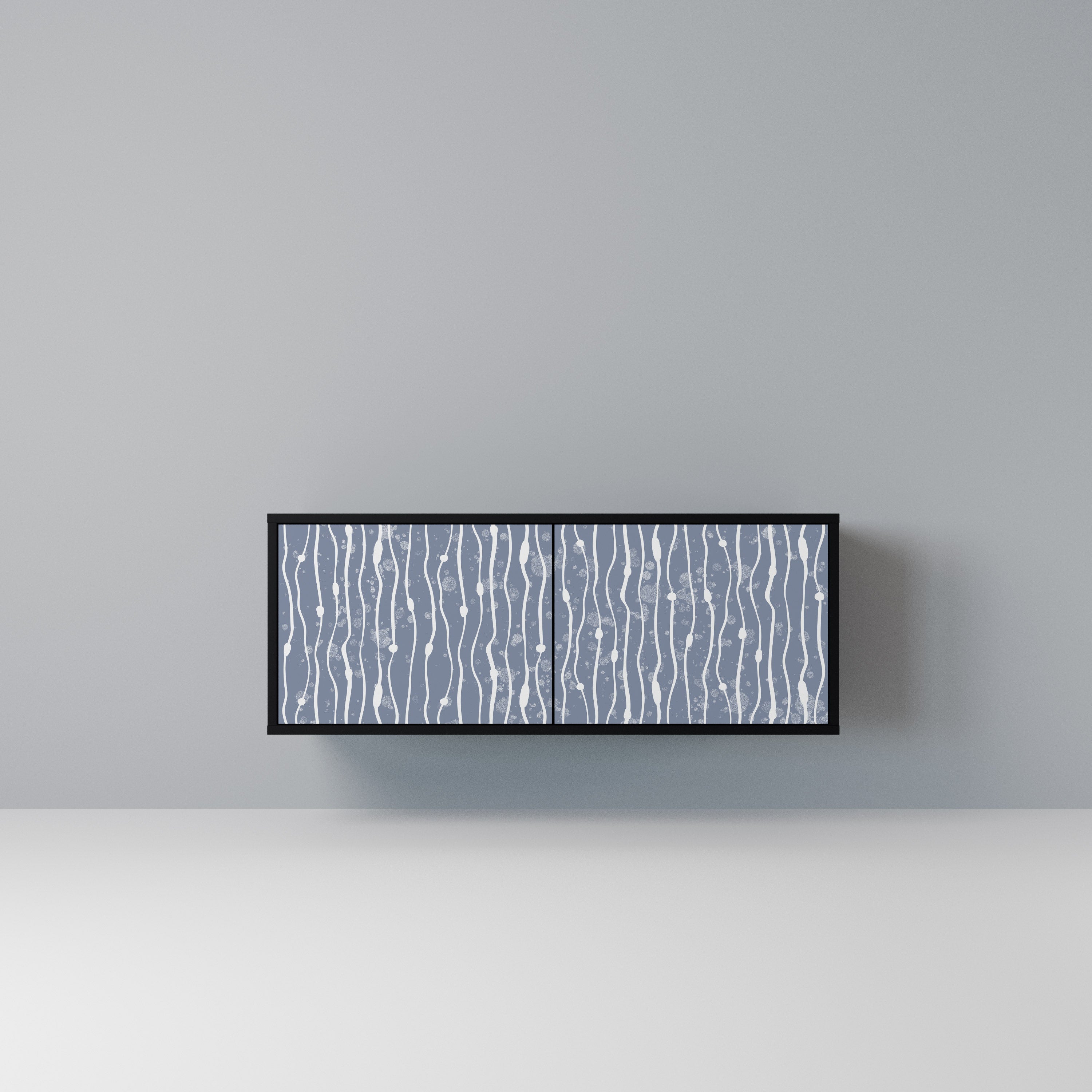 GRAPHITE RAIN Kompaktowa szafka RTV 2-drzwiowa