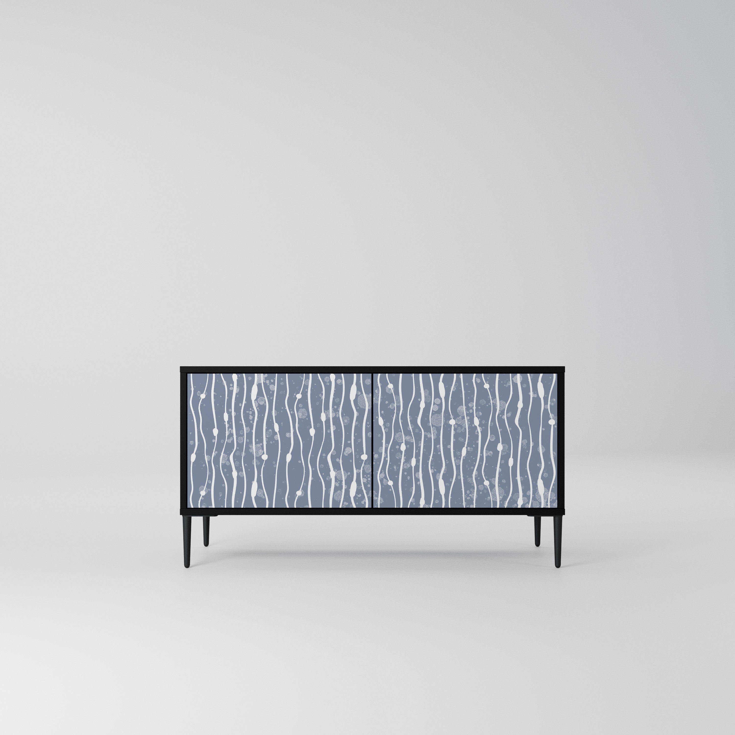 GRAPHITE RAIN Kompaktowa szafka RTV 2-drzwiowa