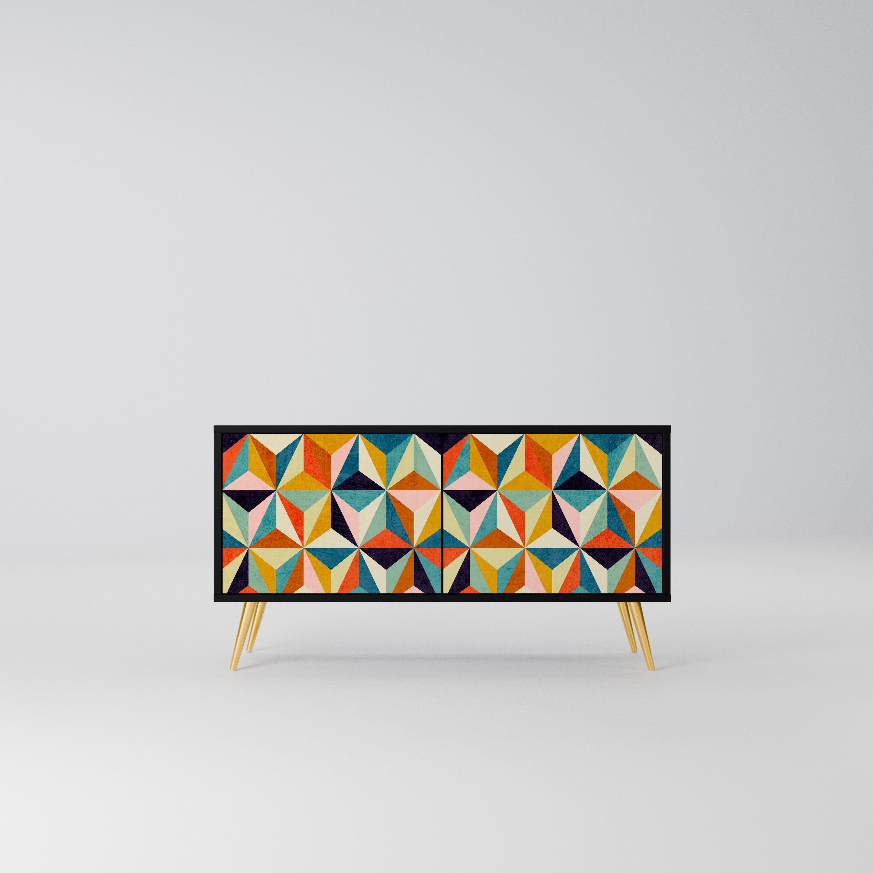 TESSELATE TREASURES Kompaktowa szafka RTV 2-drzwiowa