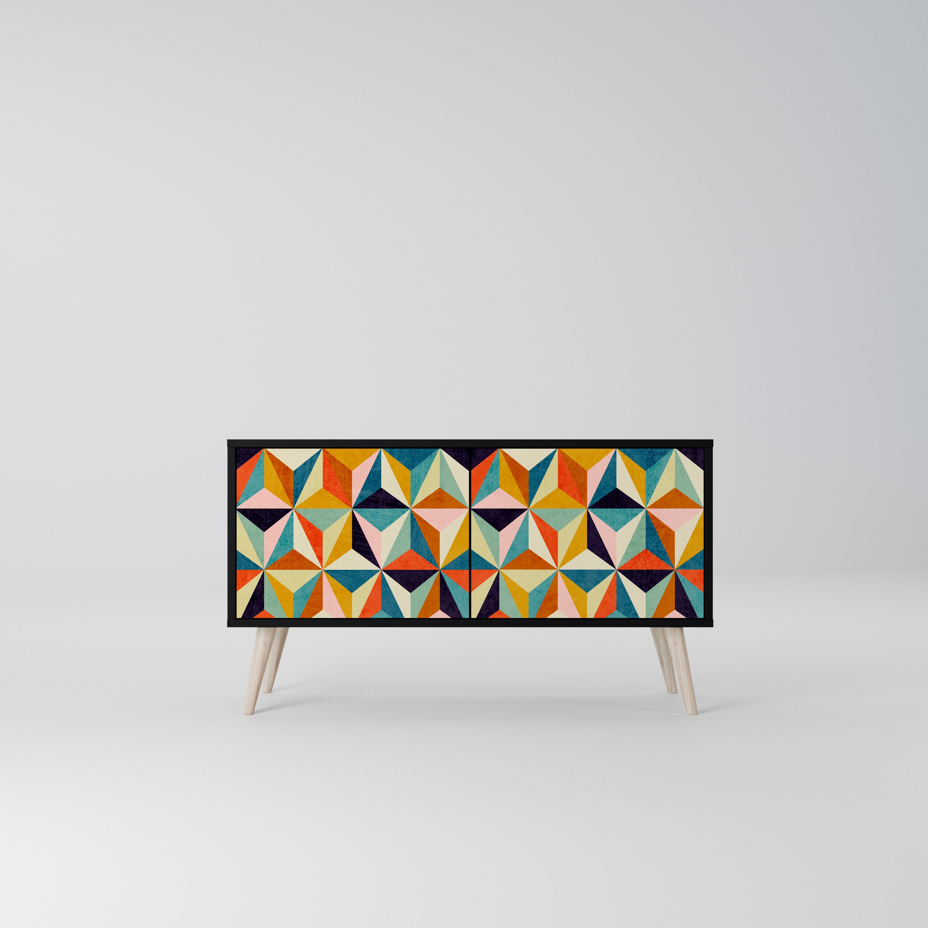 TESSELATE TREASURES Kompaktowa szafka RTV 2-drzwiowa