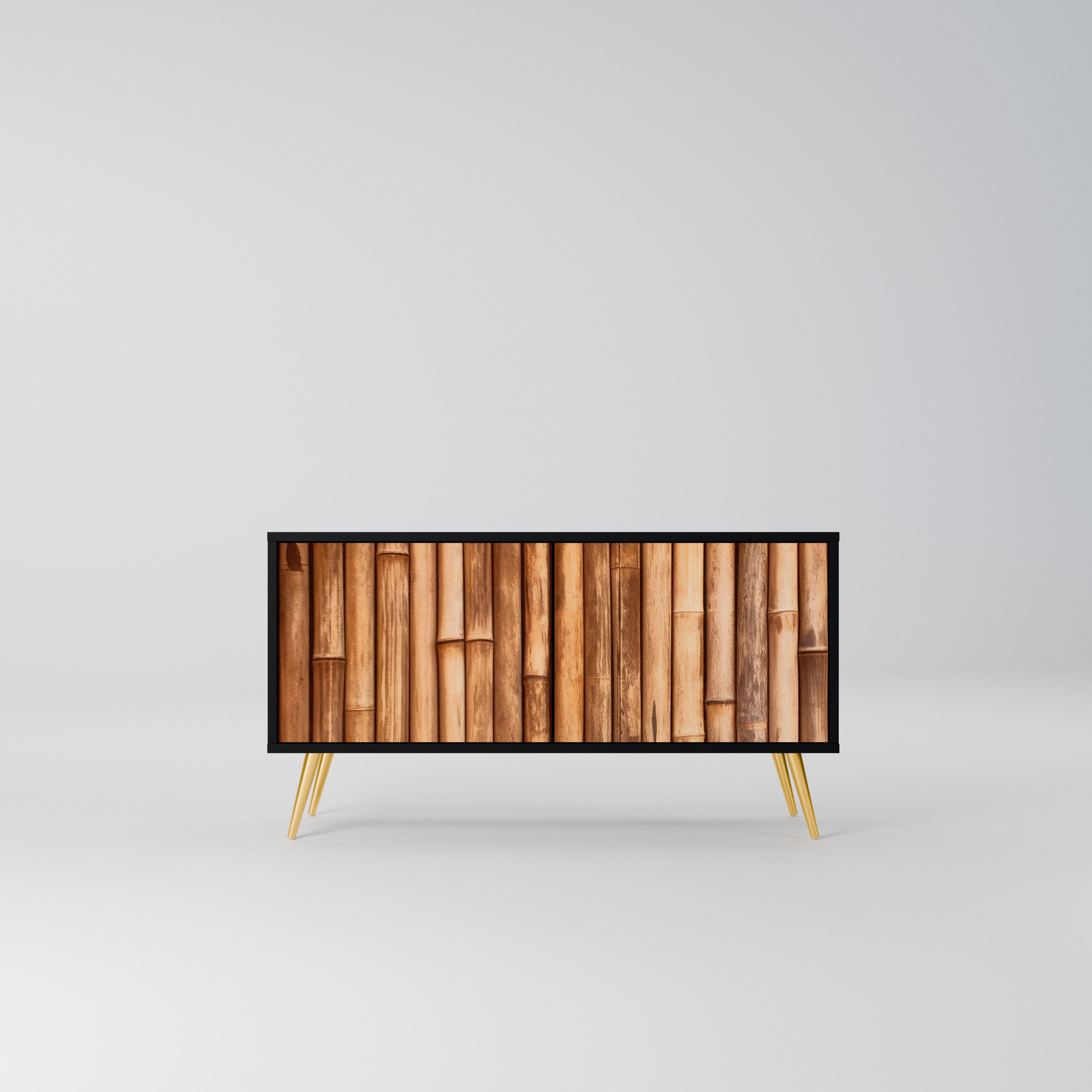 NATURAL WOOD Kompaktowa szafka RTV 2-drzwiowa