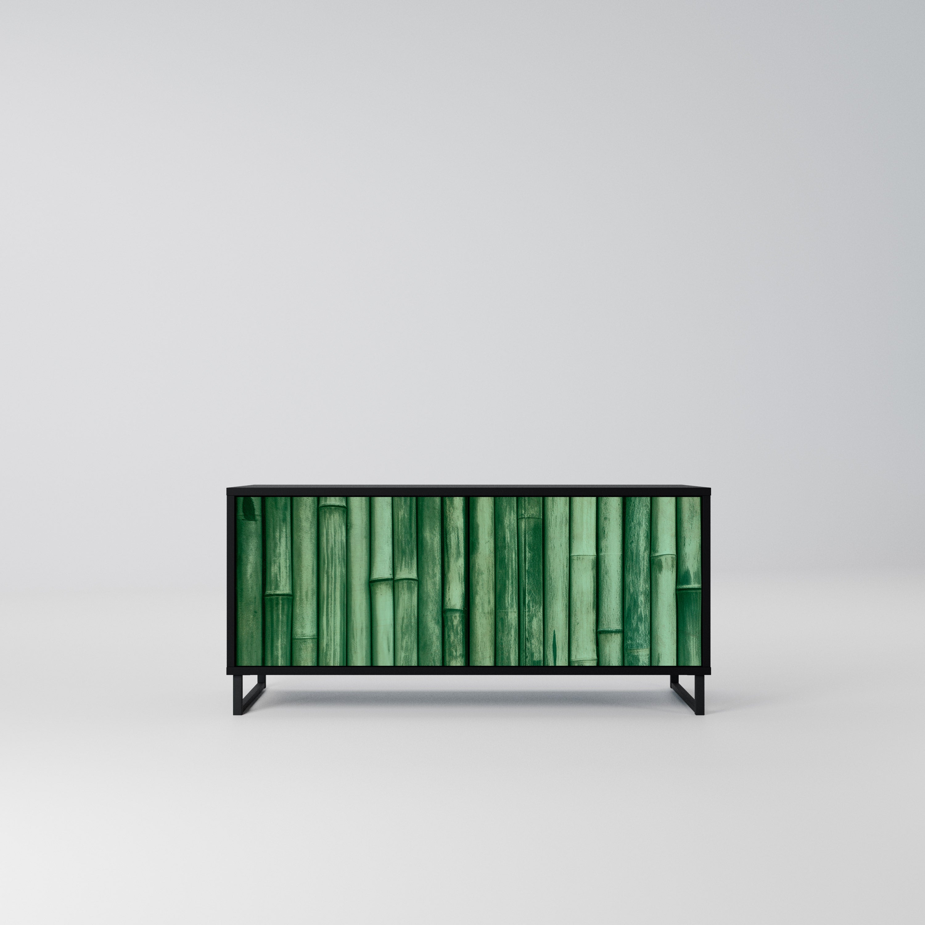 NATURAL GREEN Kompaktowa szafka RTV 2-drzwiowa