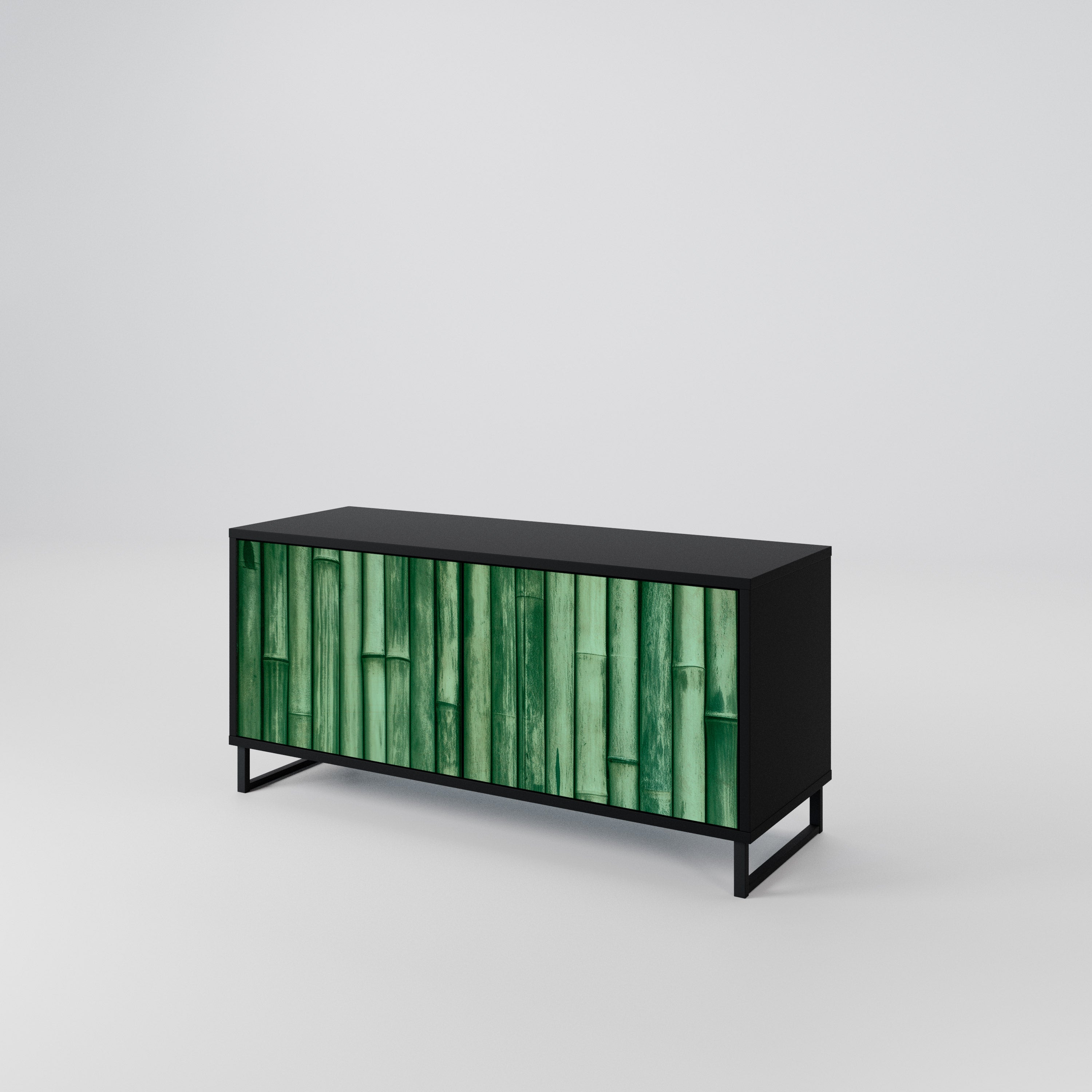NATURAL GREEN Kompaktowa szafka RTV 2-drzwiowa