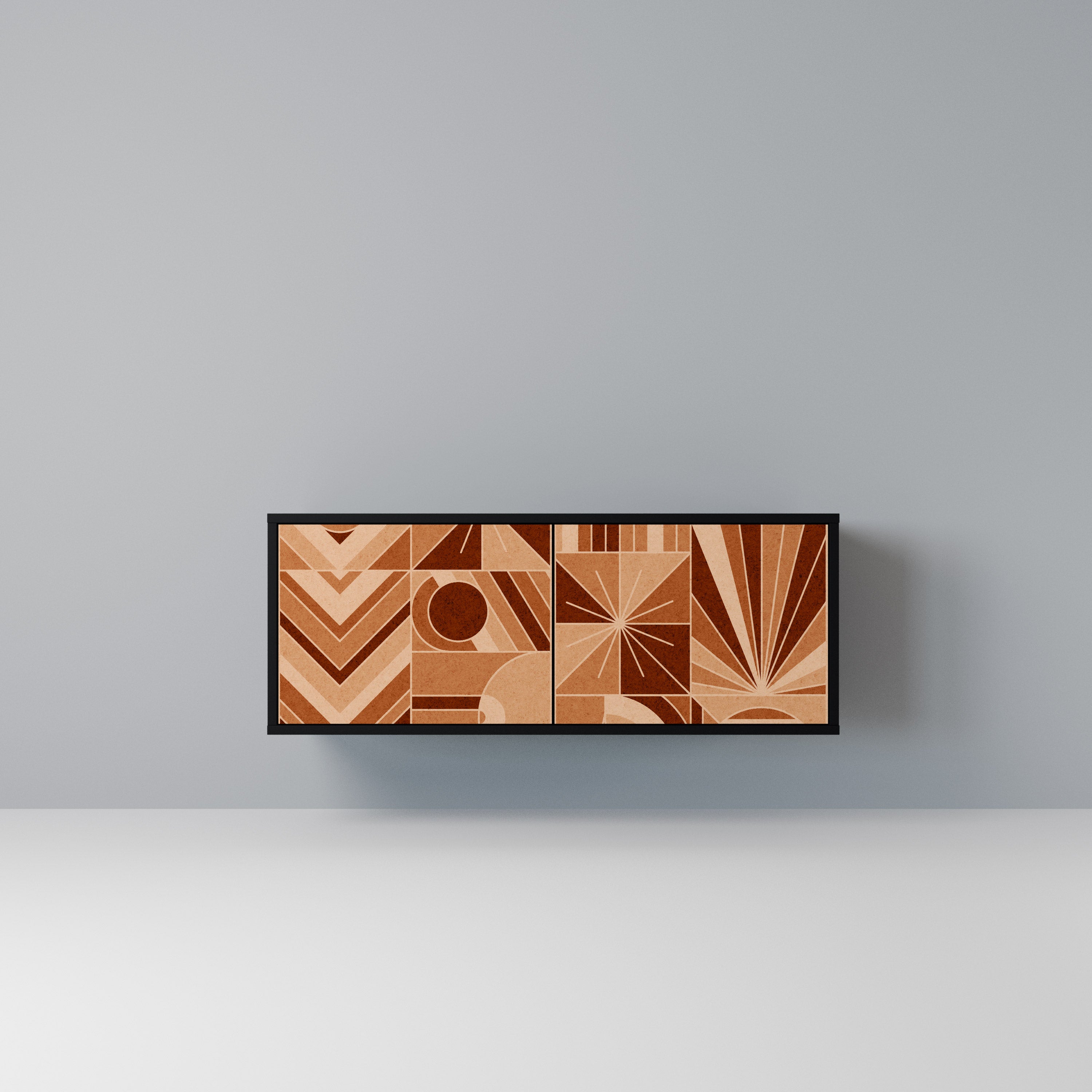 PRISM MOSAIC Kompaktowa szafka RTV 2-drzwiowa
