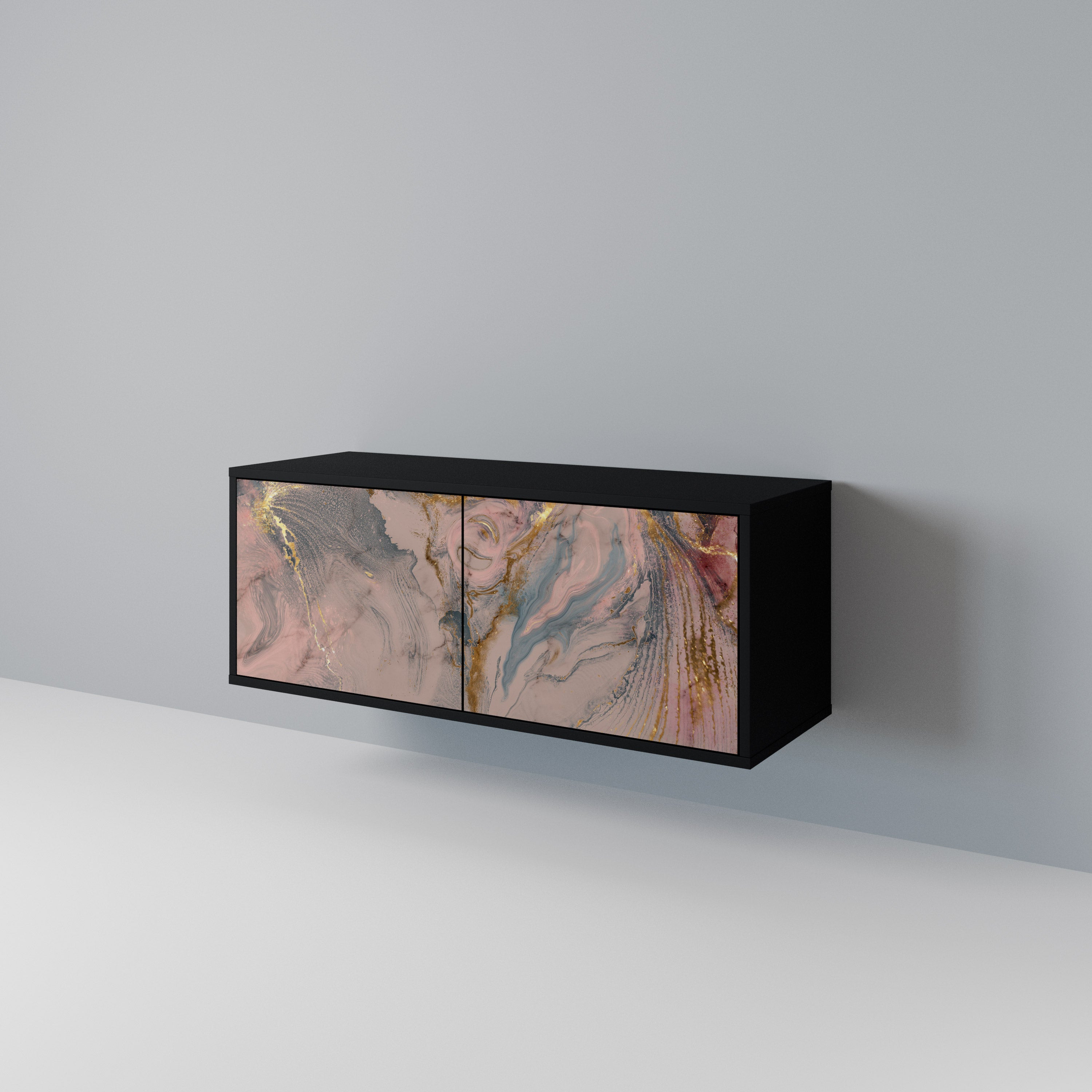 GILDED SWIRLS Kompaktowa szafka RTV 2-drzwiowa
