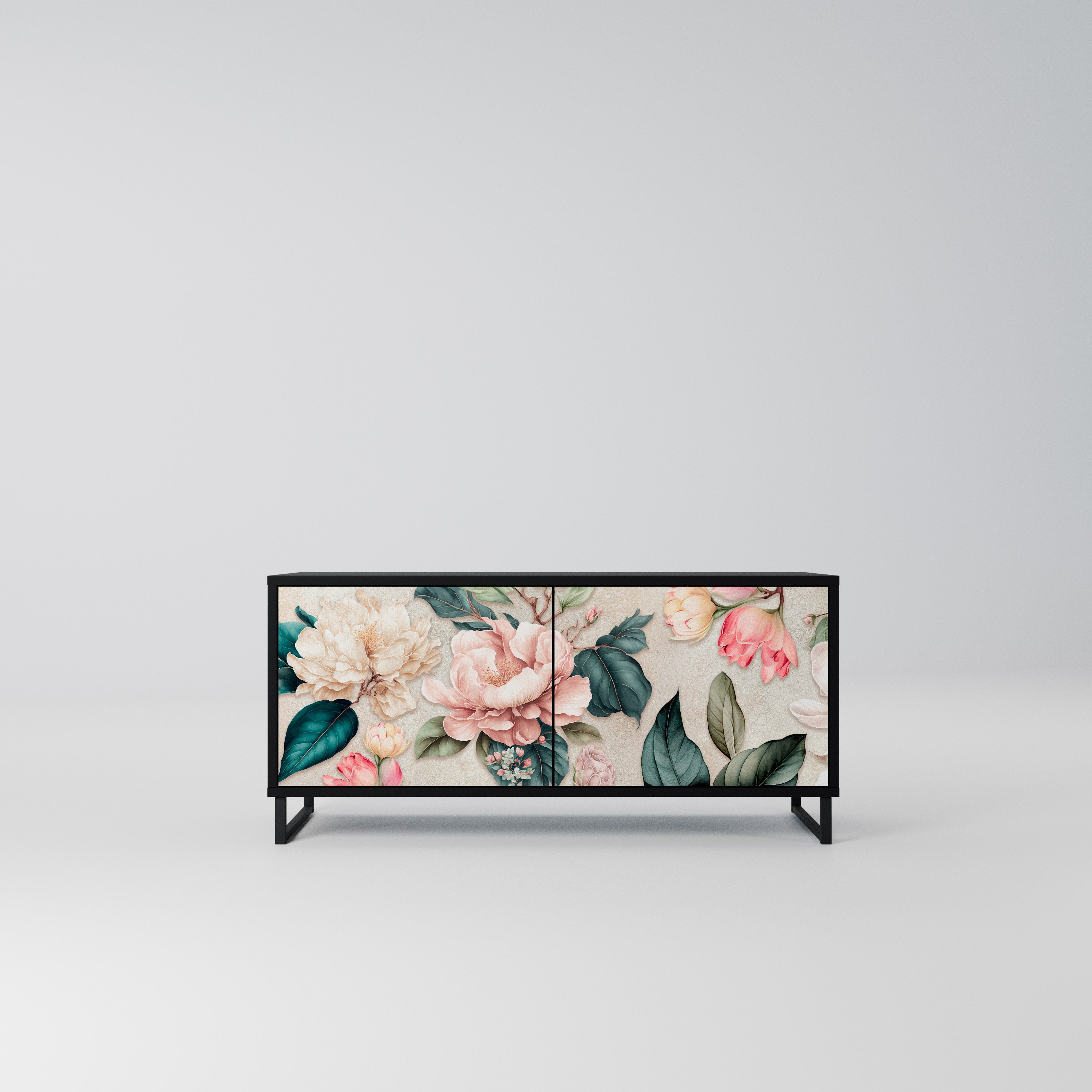 FLORAL GRACE Kompaktowa szafka RTV 2-drzwiowa