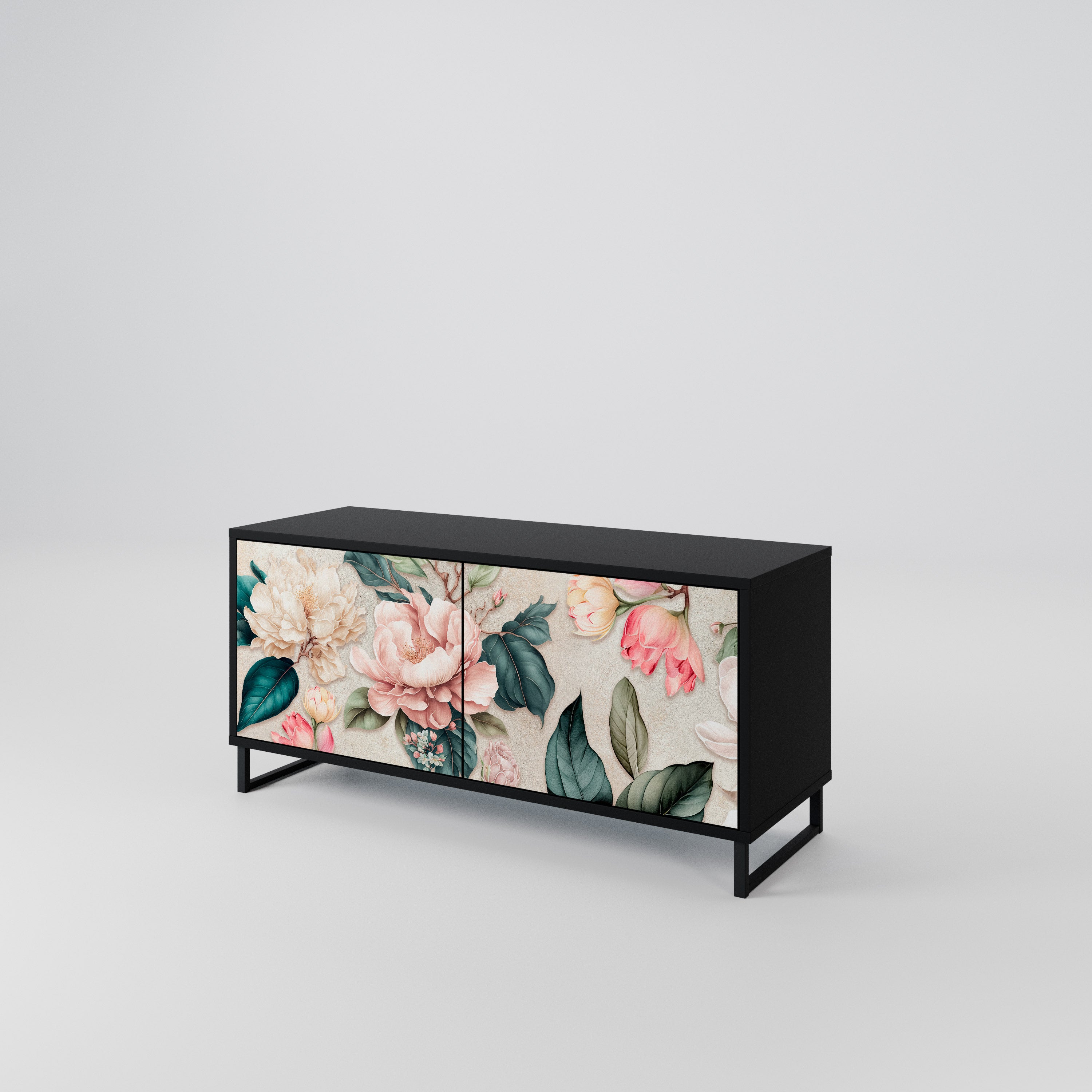 FLORAL GRACE Kompaktowa szafka RTV 2-drzwiowa
