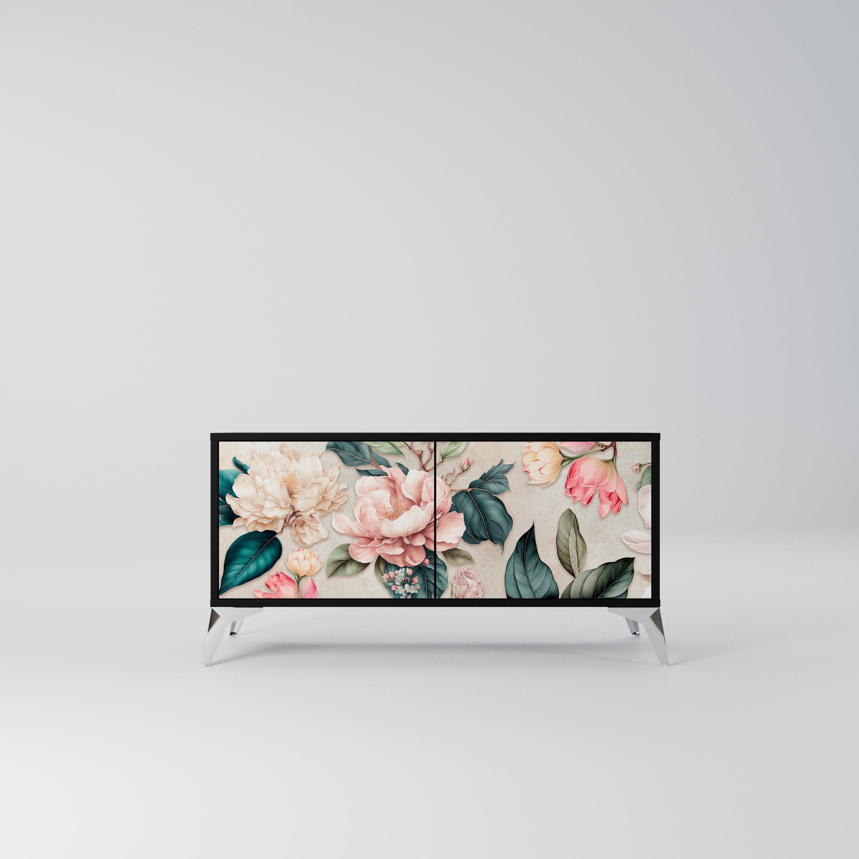 FLORAL GRACE Kompaktowa szafka RTV 2-drzwiowa