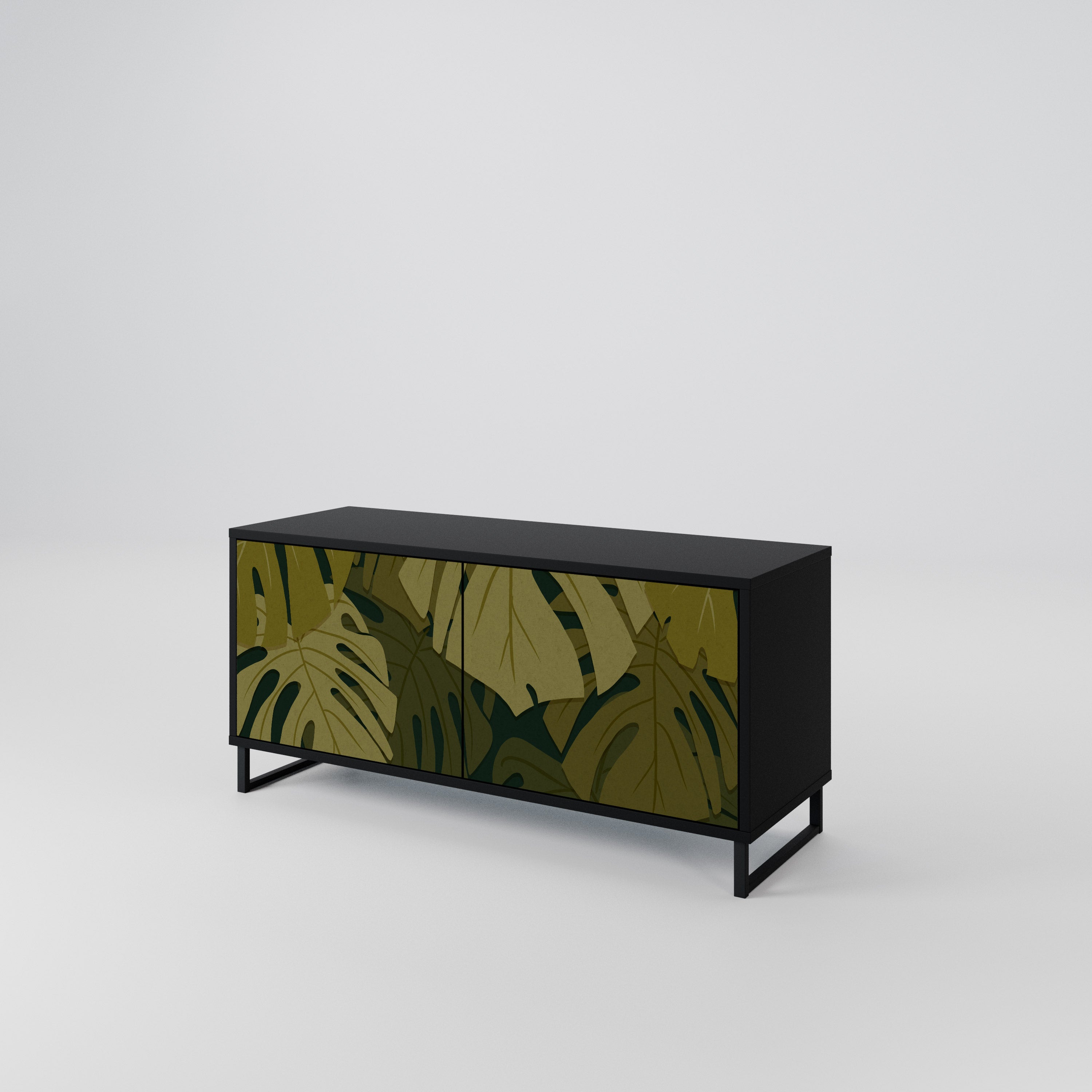 TROPICAL BEAUTY Kompaktowa szafka RTV 2-drzwiowa