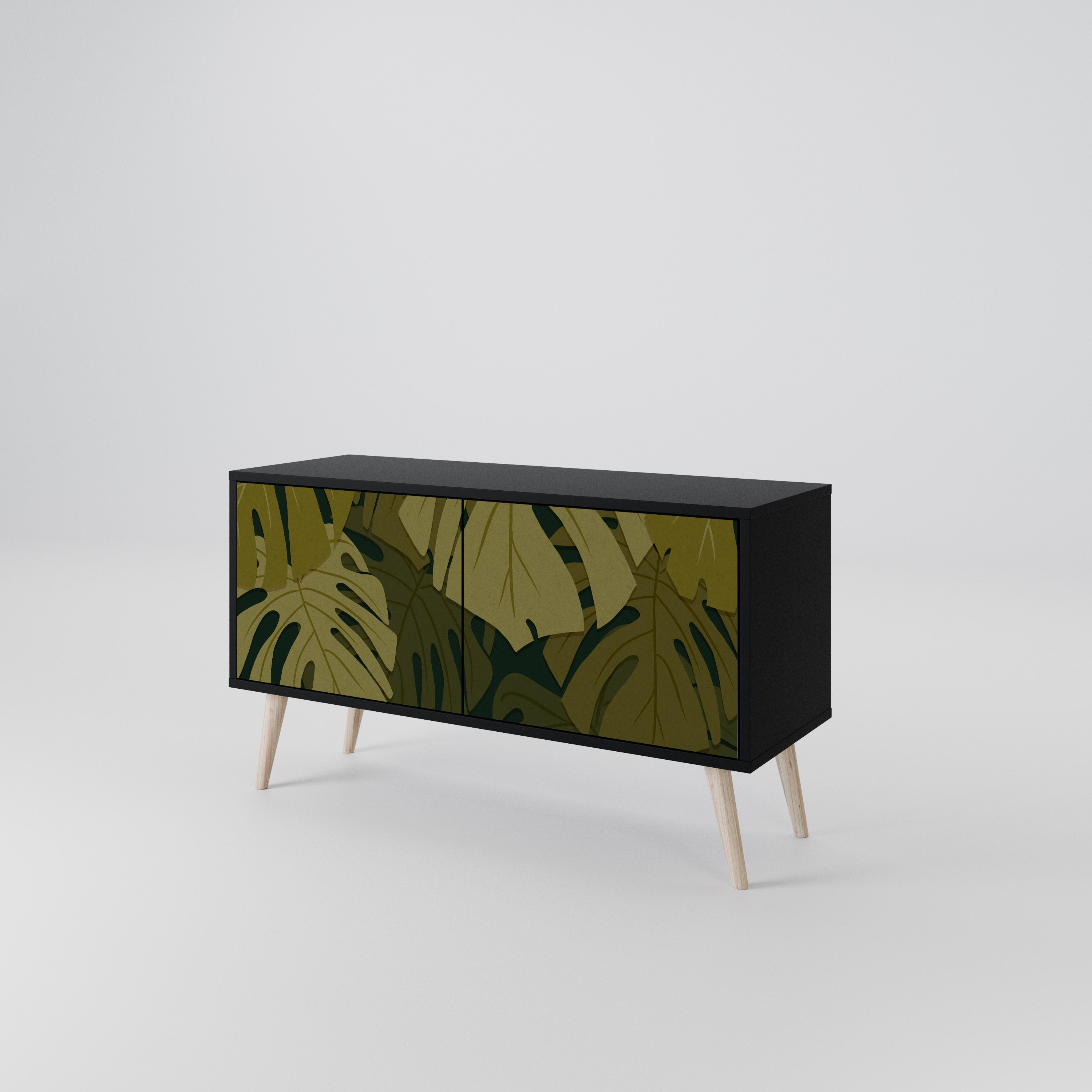 TROPICAL BEAUTY Kompaktowa szafka RTV 2-drzwiowa