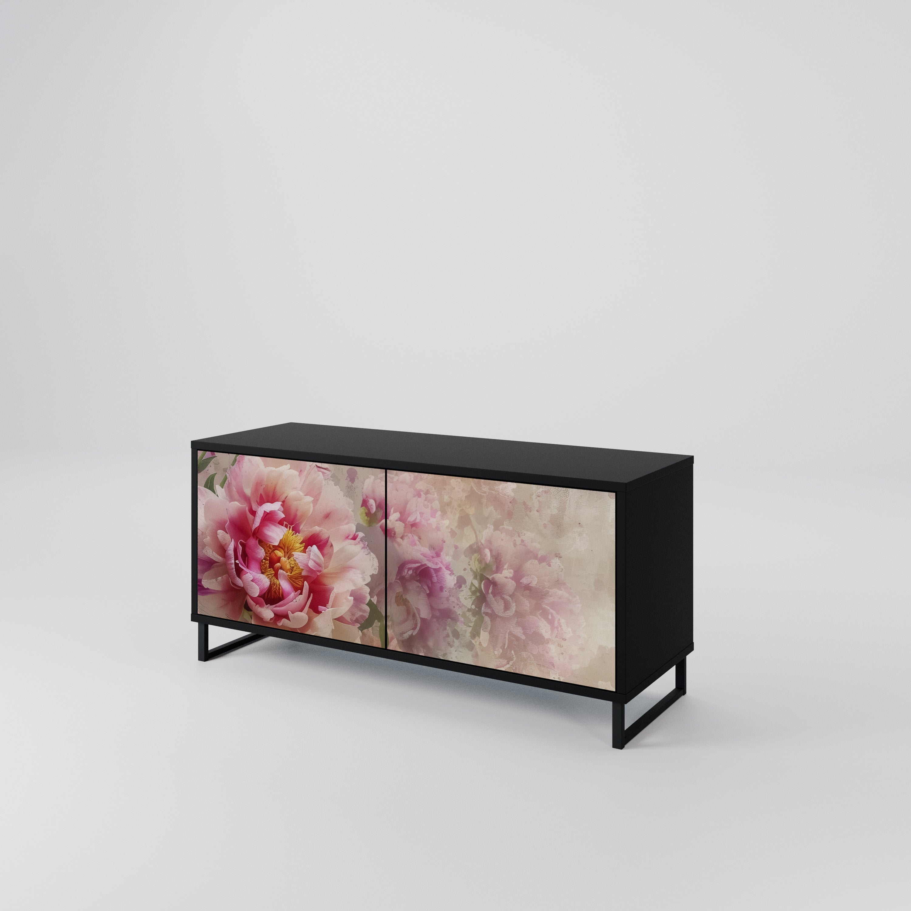 PEONY WHISPER Kompaktowa szafka RTV 2-drzwiowa