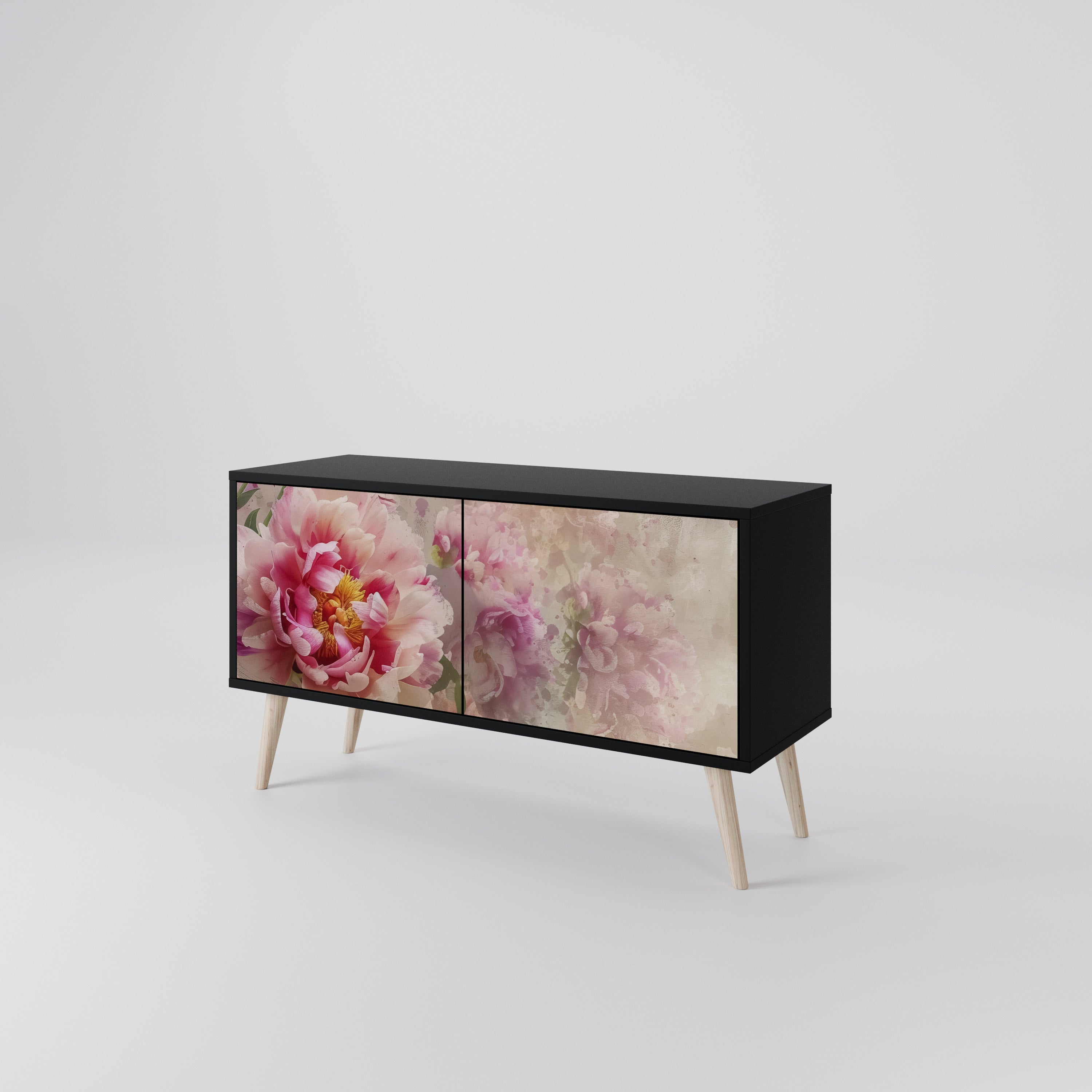 PEONY WHISPER Kompaktowa szafka RTV 2-drzwiowa