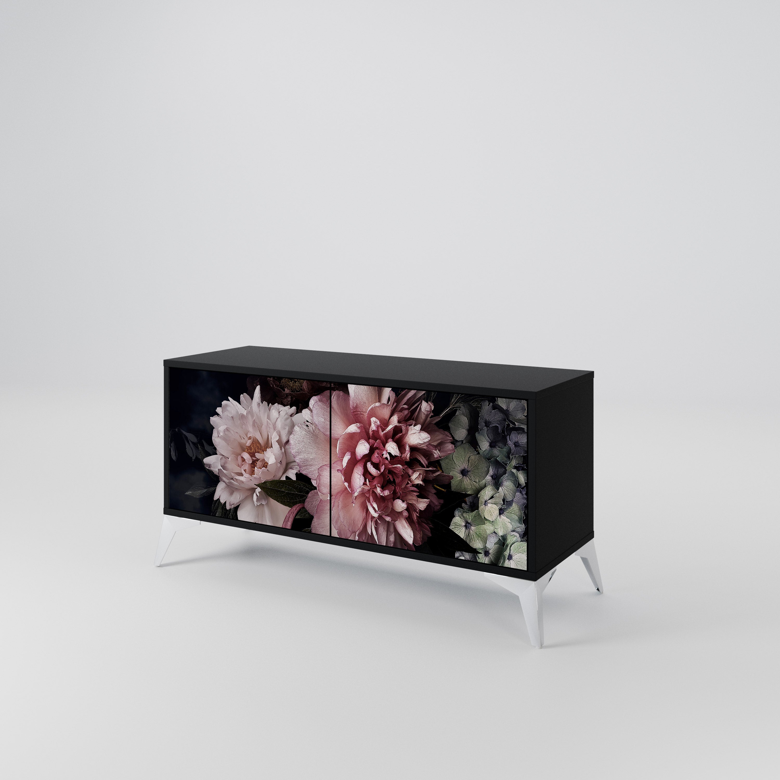 PURE BLOSSOM Kompaktowa szafka RTV 2-drzwiowa