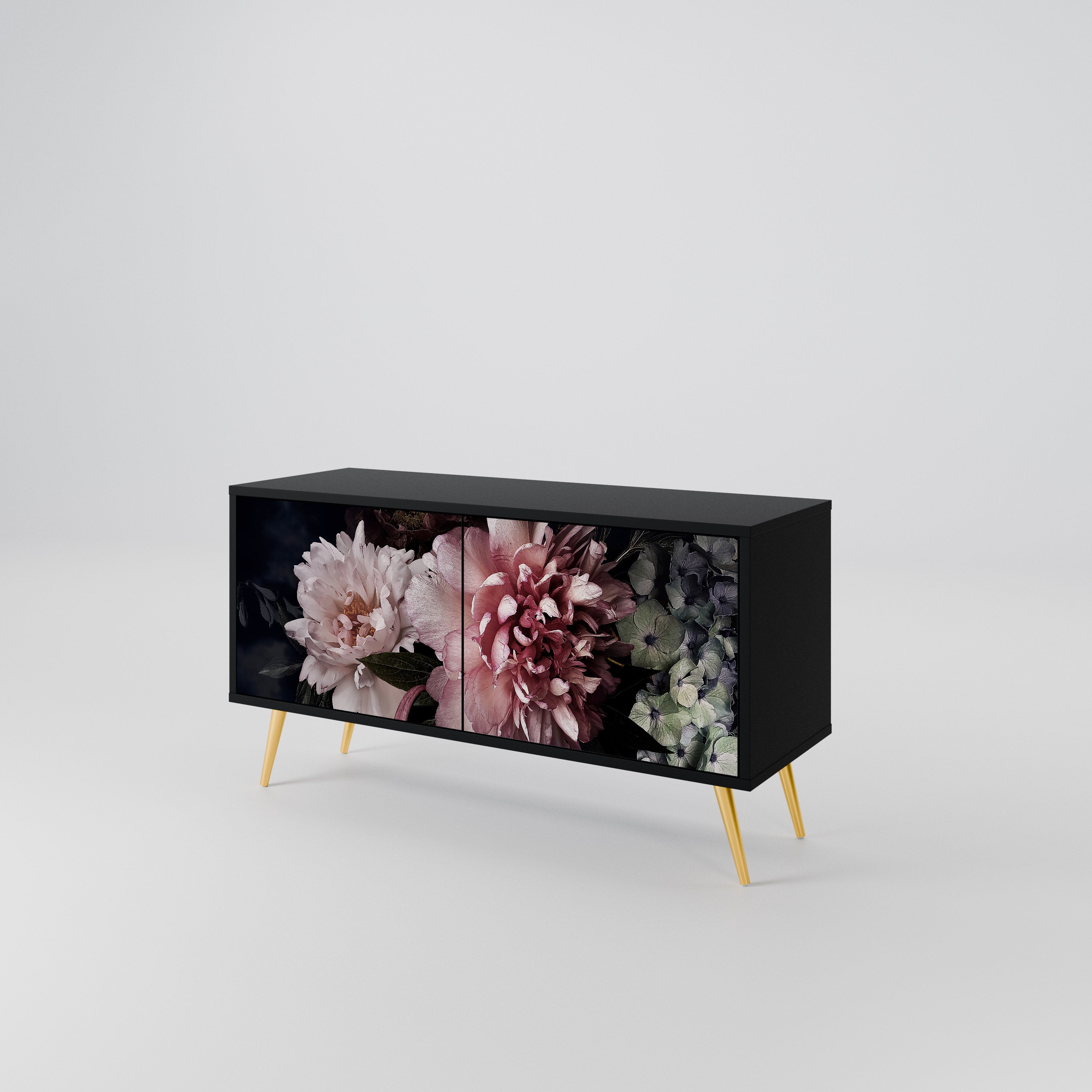 PURE BLOSSOM Kompaktowa szafka RTV 2-drzwiowa