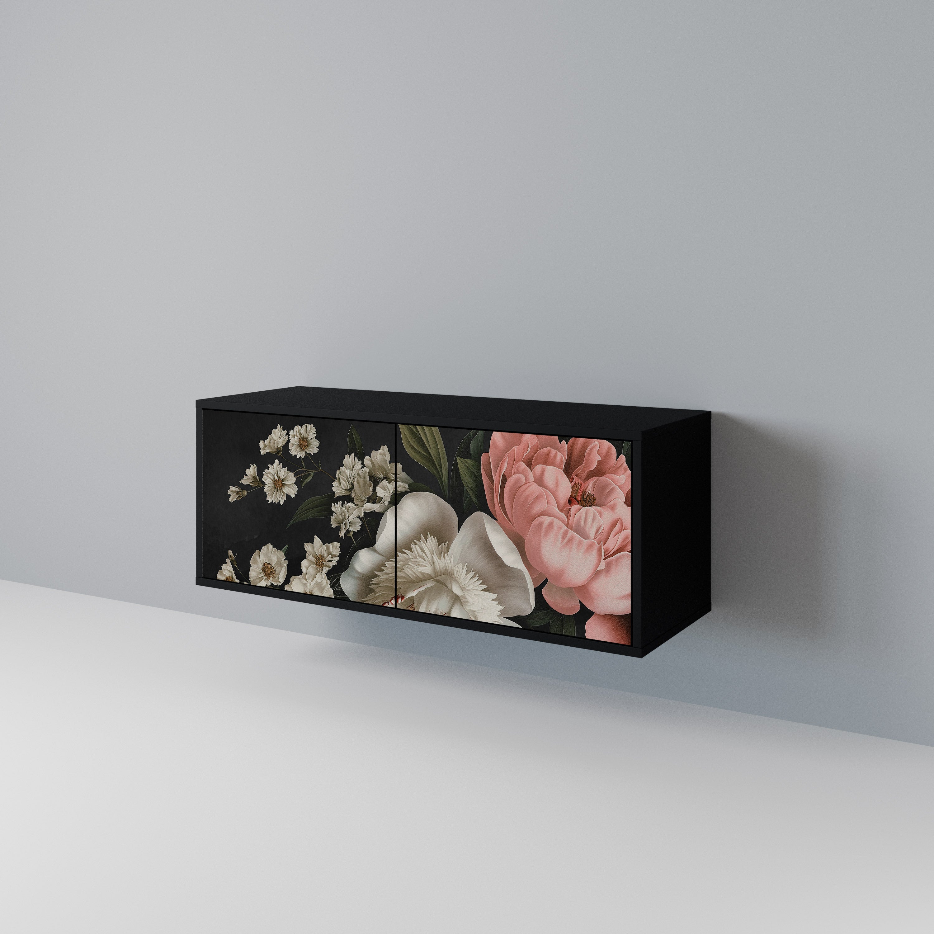 LUSH ELEGANCE Kompaktowa szafka RTV 2-drzwiowa