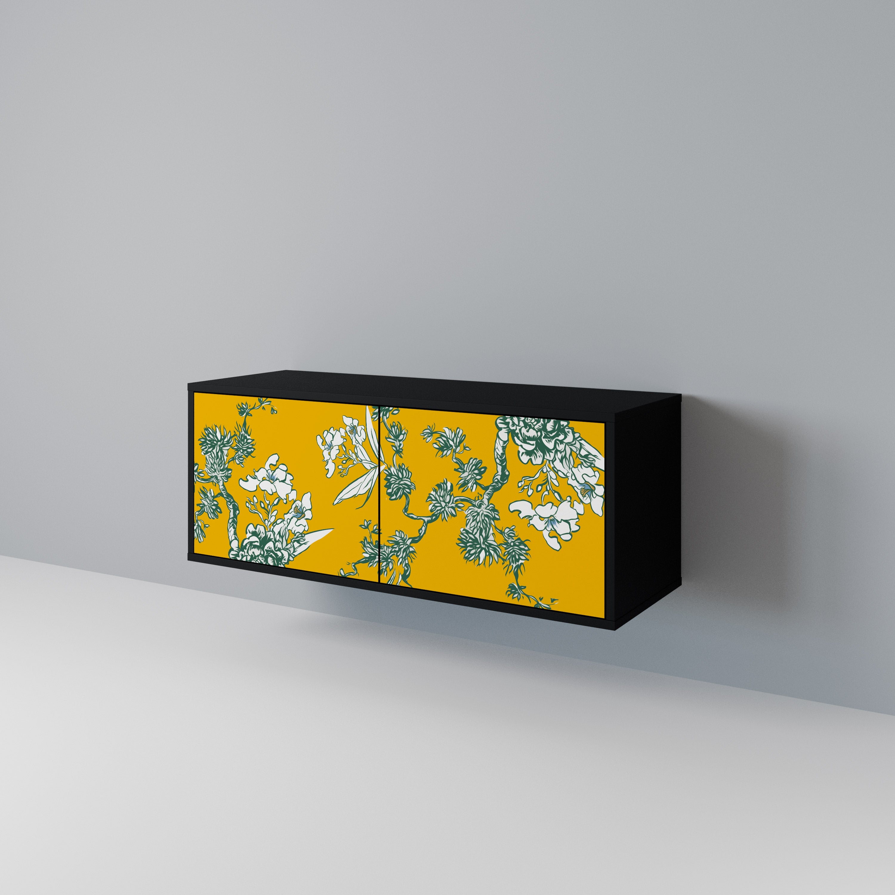 YELLOW CHINOISERIE Kompaktowa szafka RTV 2-drzwiowa