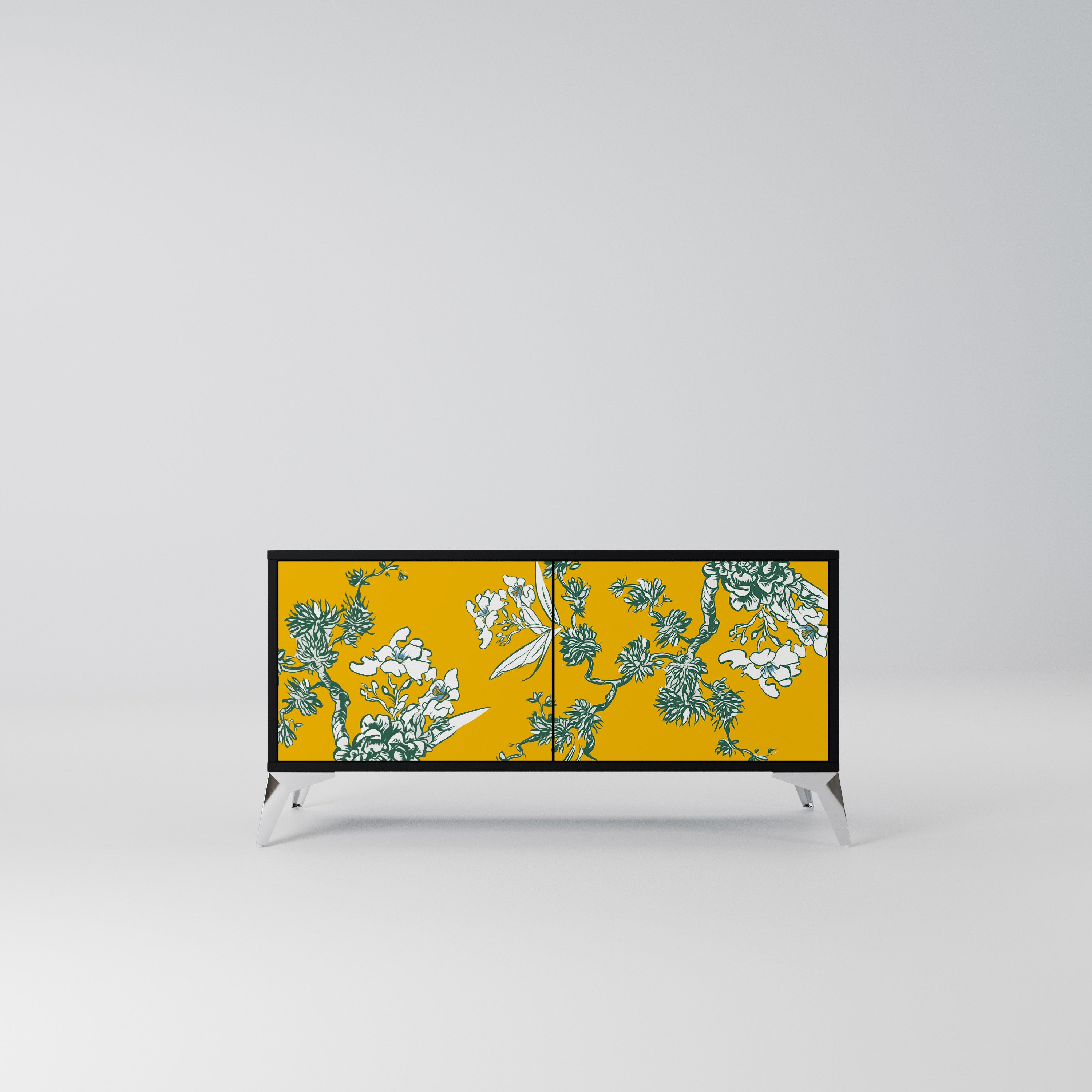 YELLOW CHINOISERIE Kompaktowa szafka RTV 2-drzwiowa