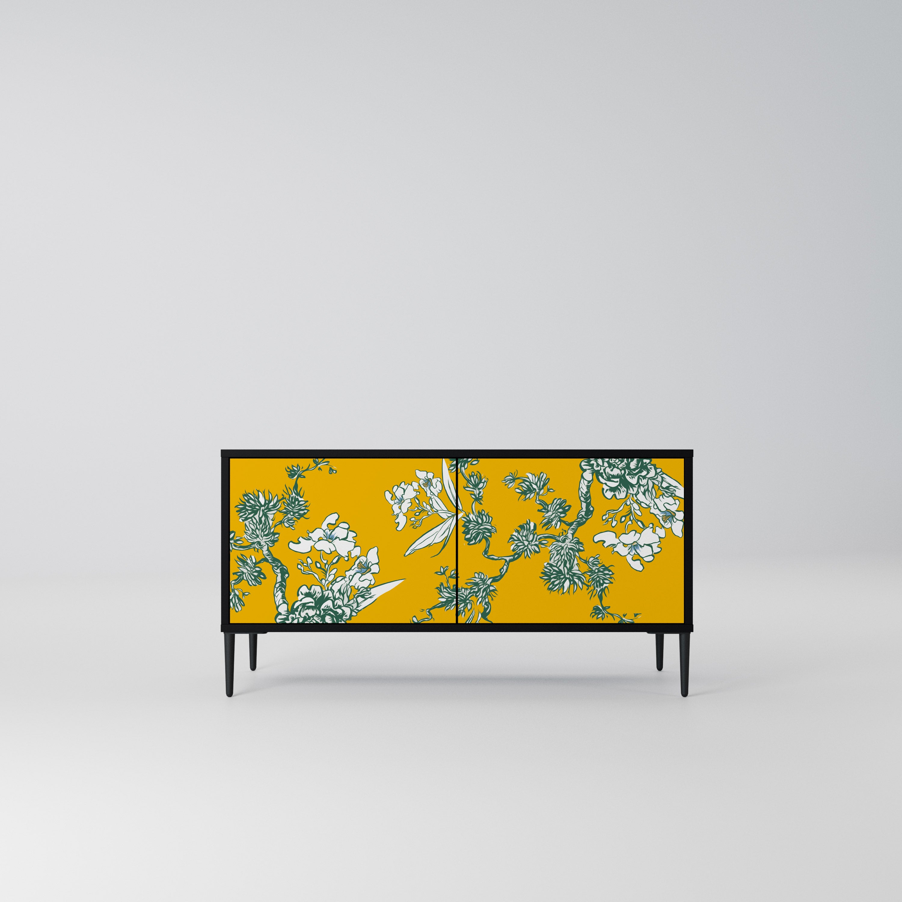 YELLOW CHINOISERIE Kompaktowa szafka RTV 2-drzwiowa