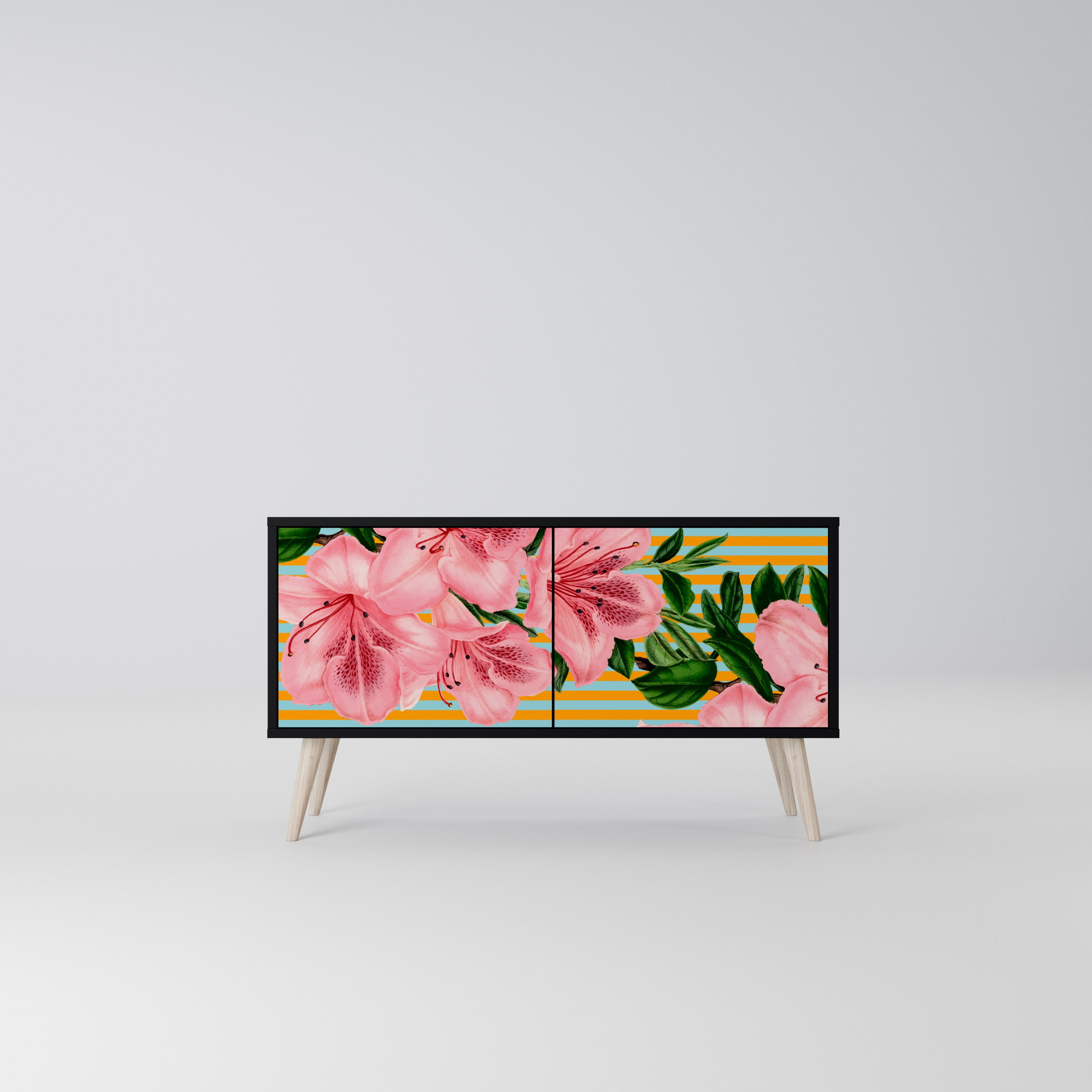 FRAGILE BEAUTY Kompaktowa szafka RTV 2-drzwiowa