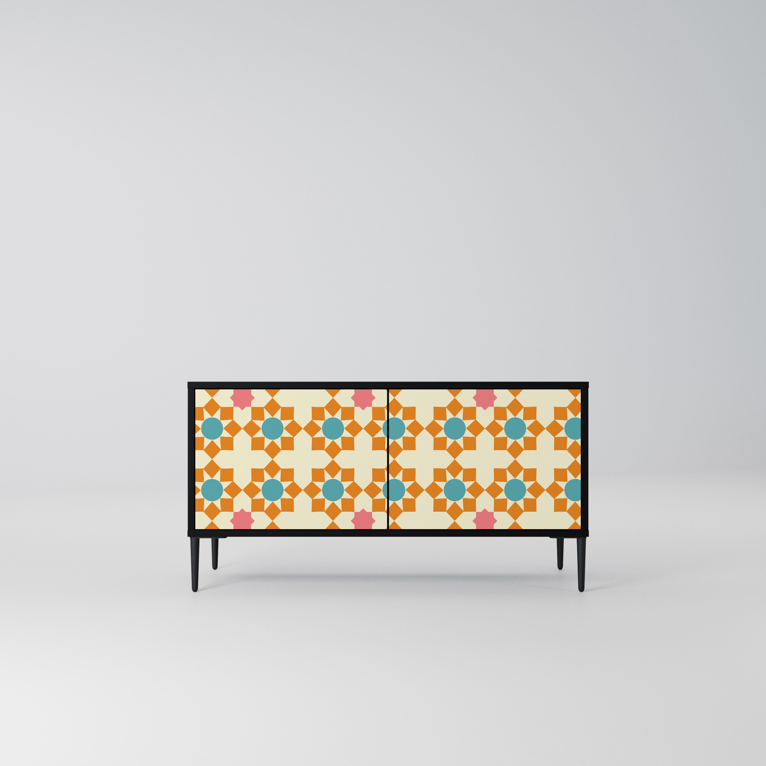 FLORAL DECOR Kompaktowa szafka RTV 2-drzwiowa