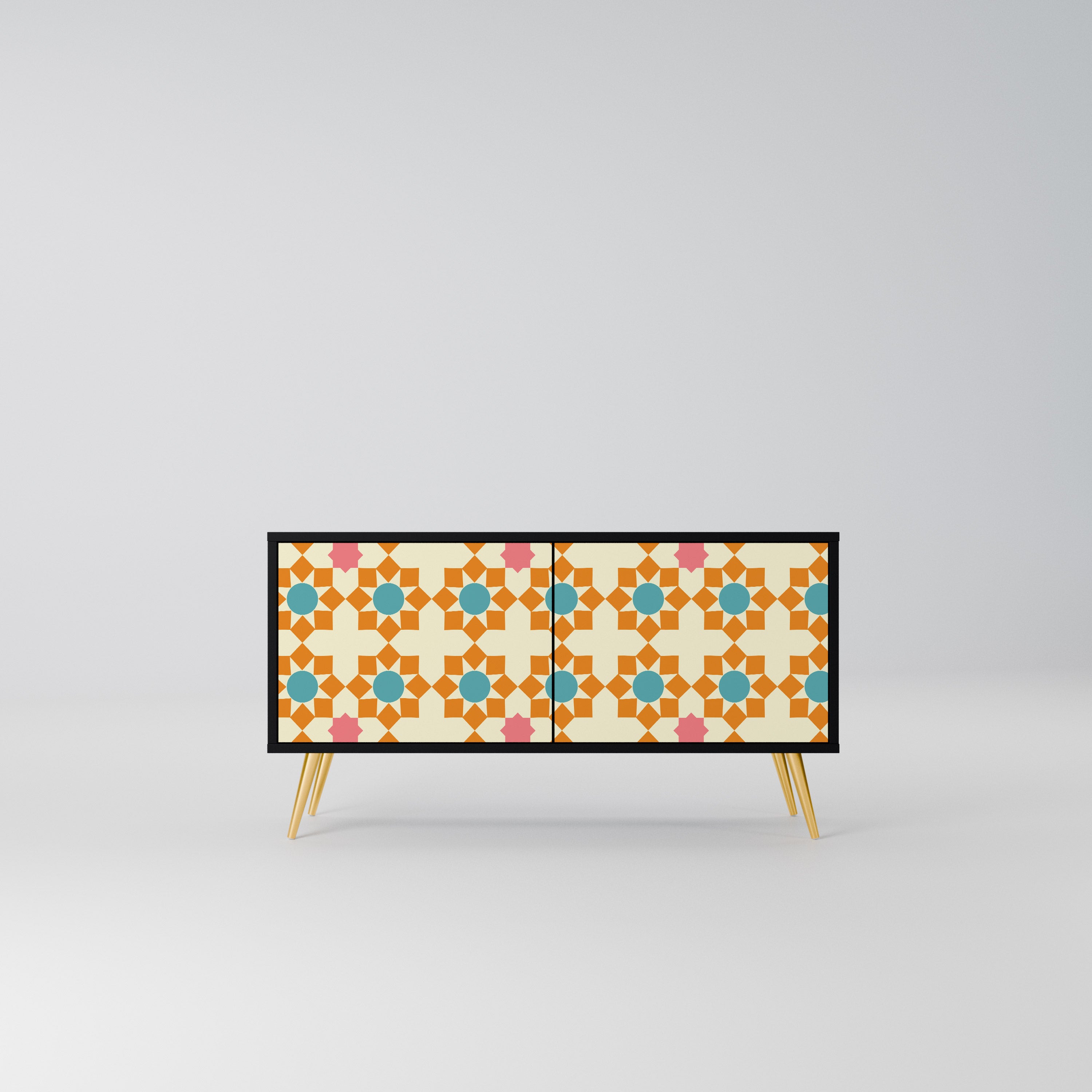 FLORAL DECOR Kompaktowa szafka RTV 2-drzwiowa