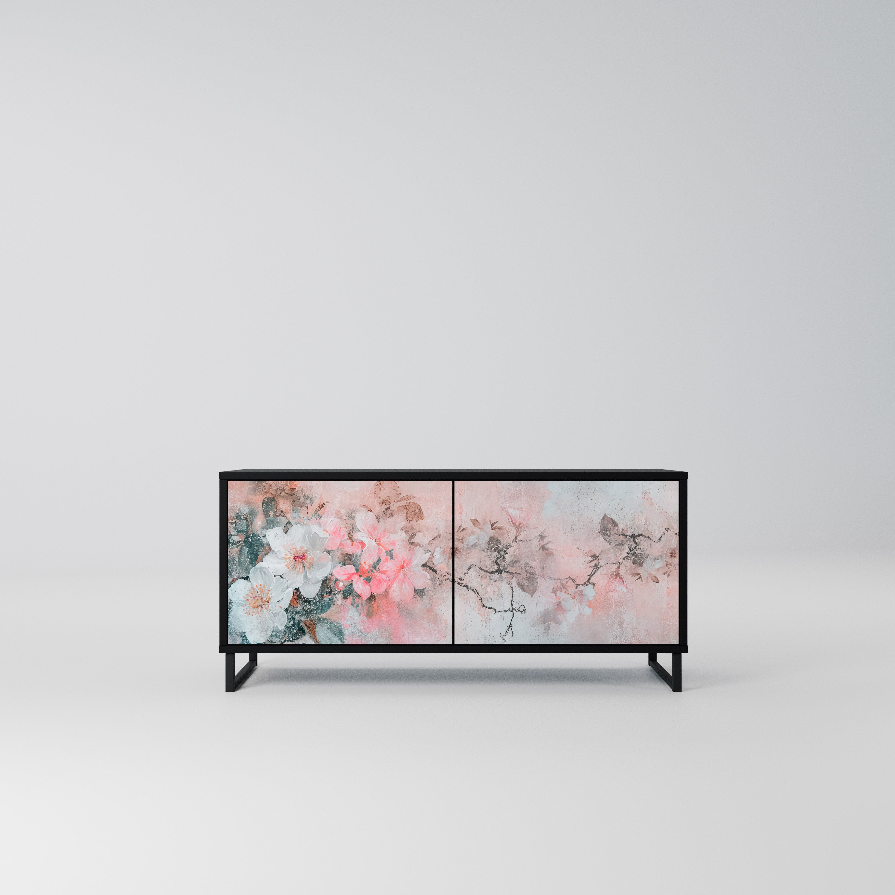 CHERRY BLOSSOM Kompaktowa szafka RTV 2-drzwiowa