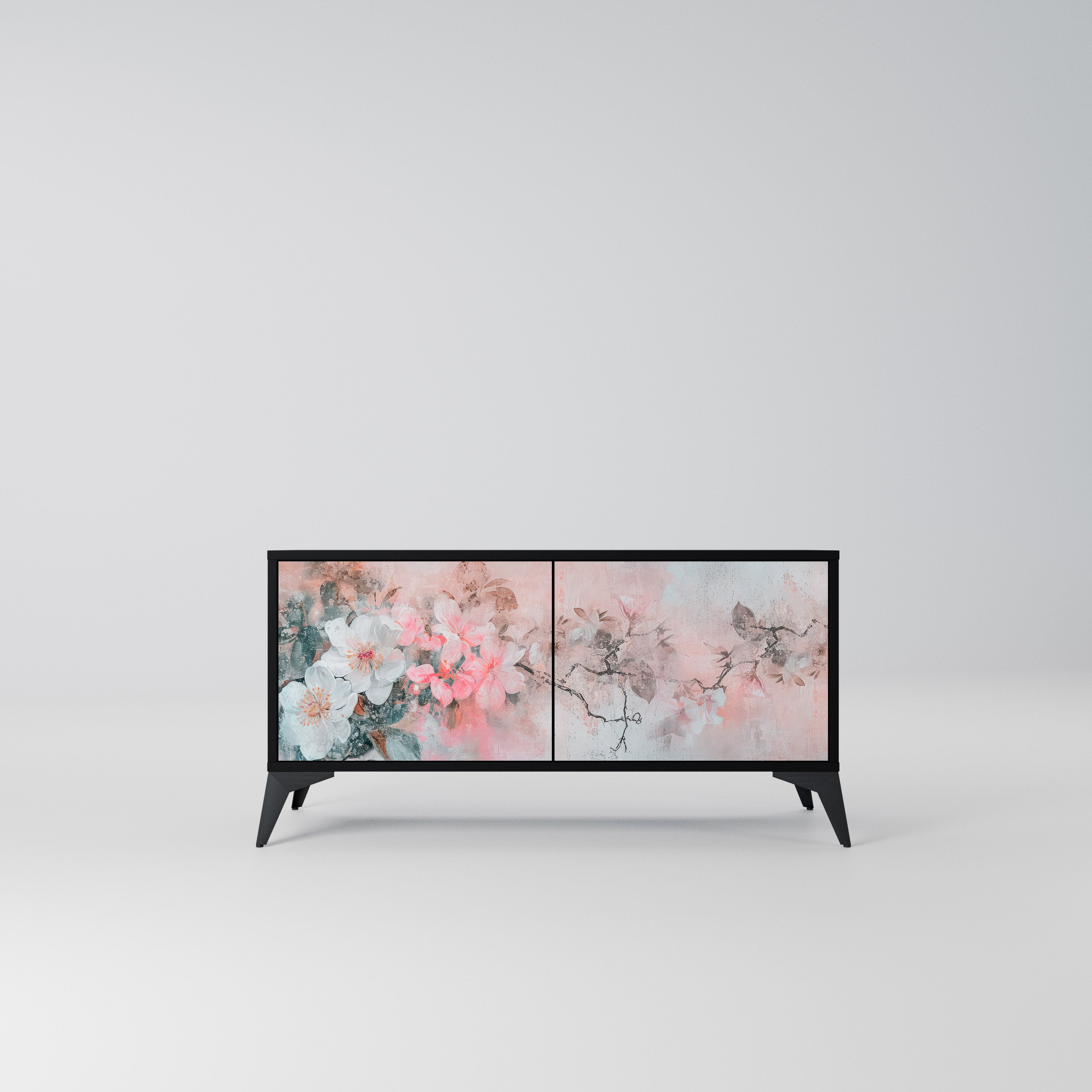 CHERRY BLOSSOM Kompaktowa szafka RTV 2-drzwiowa