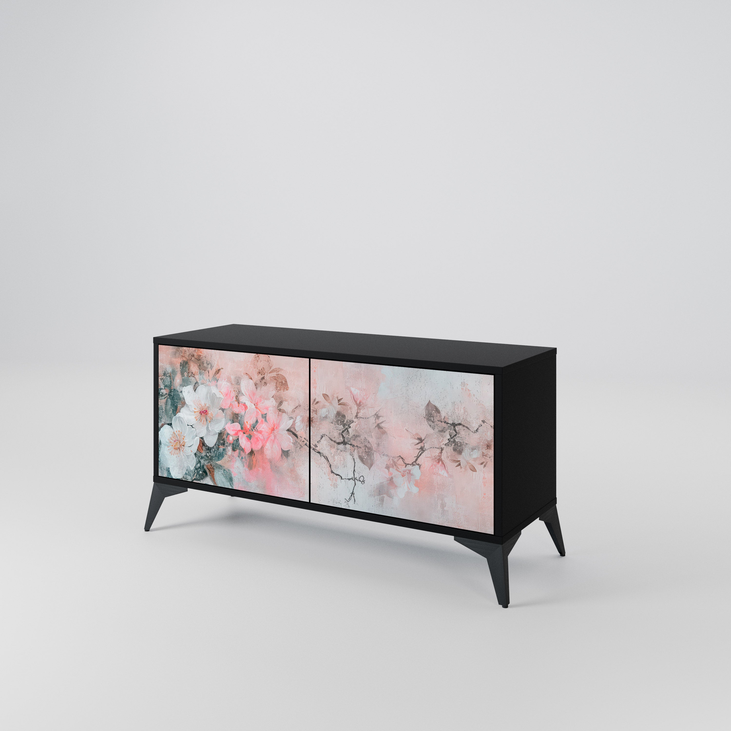 CHERRY BLOSSOM Kompaktowa szafka RTV 2-drzwiowa