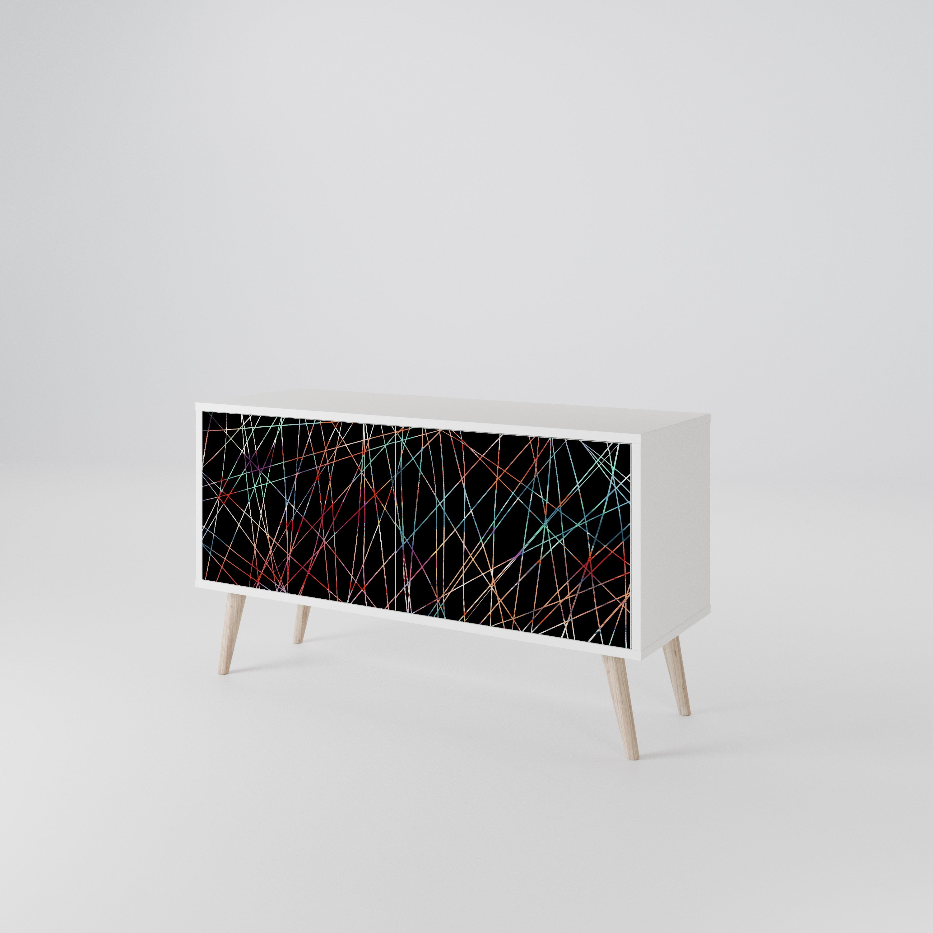 LUMINOUS SNARE Kompaktowa szafka RTV 2-drzwiowa