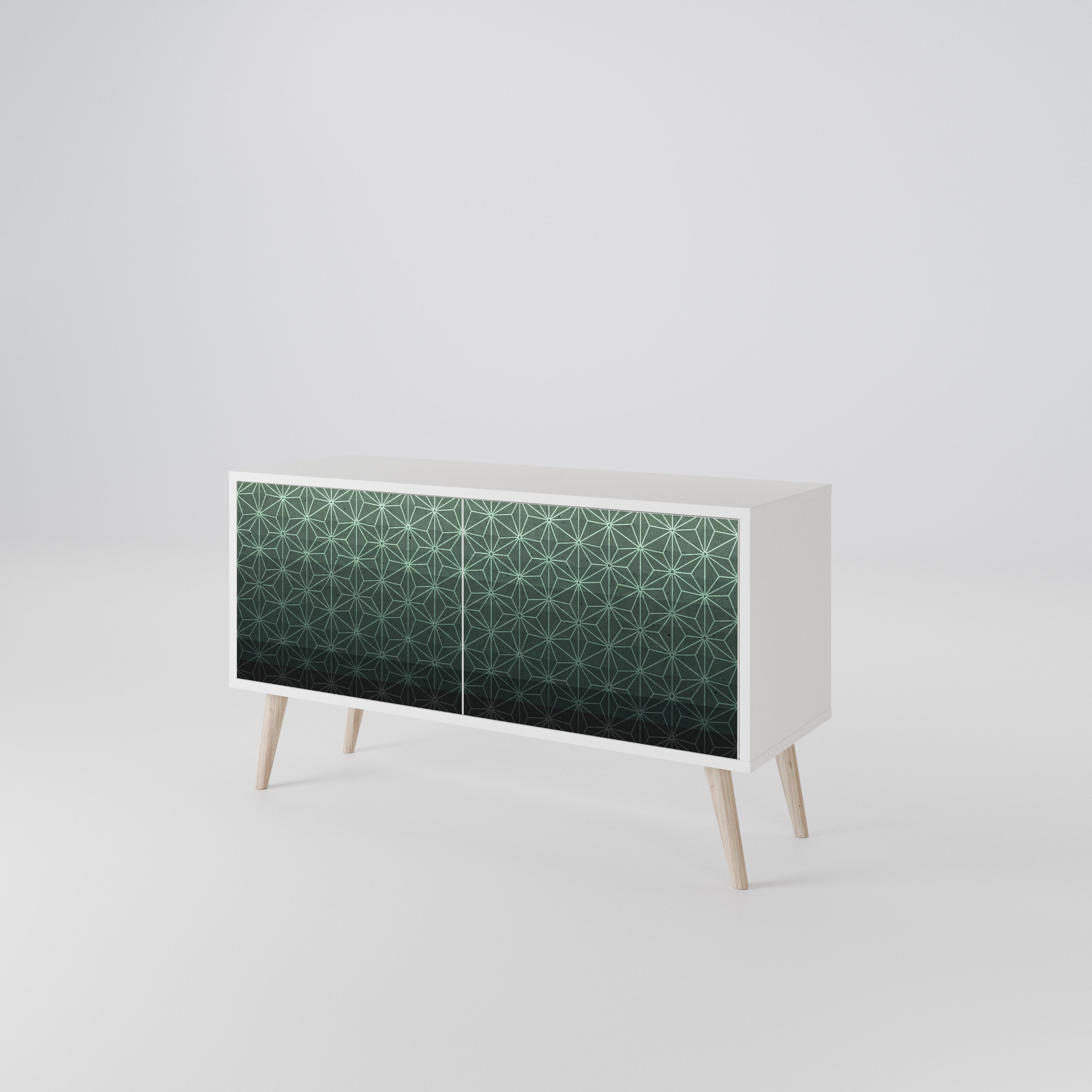 ORNAMENTAL GLIMMER Kompaktowa szafka RTV 2-drzwiowa