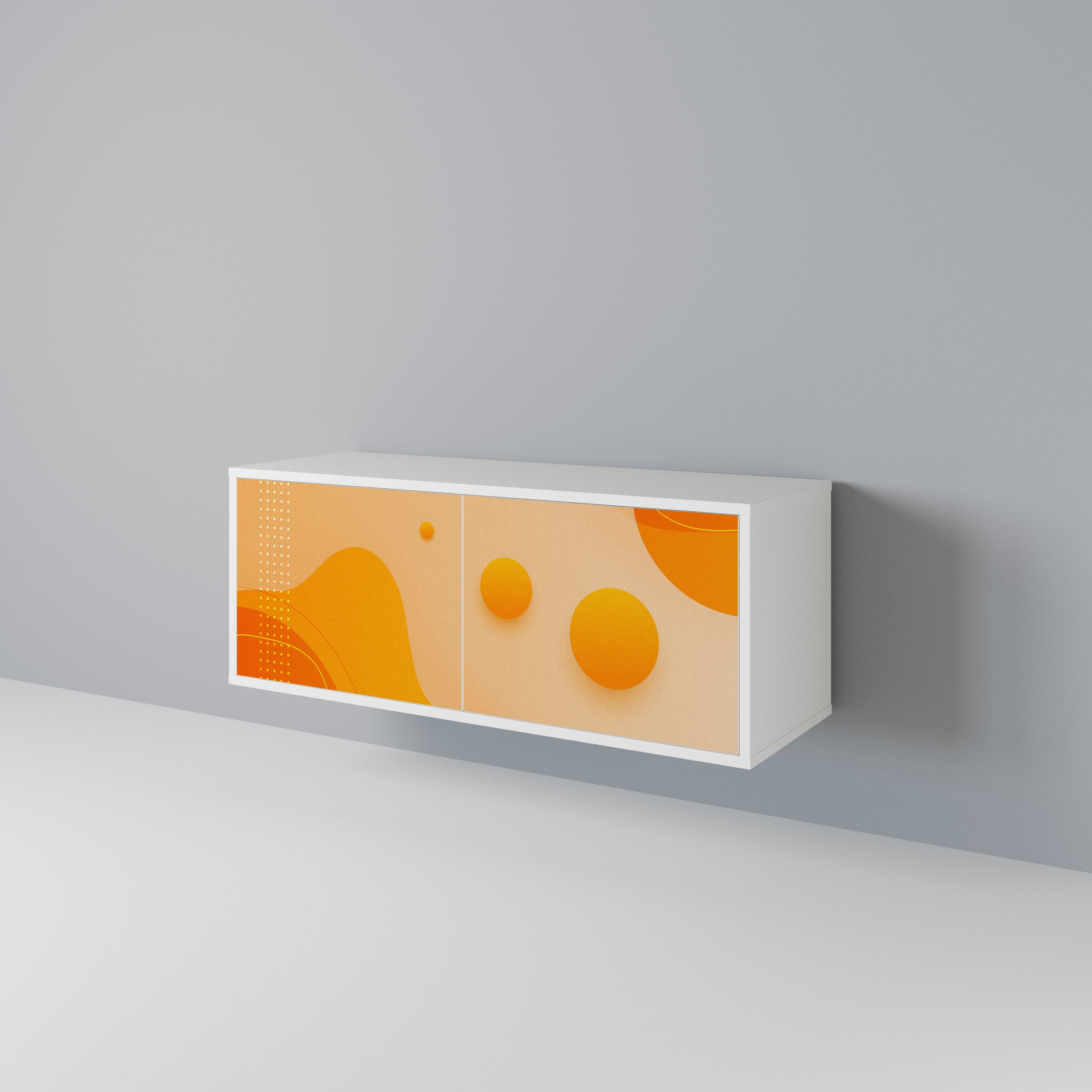 ORANGE ARRANGEMENT Kompaktowa szafka RTV 2-drzwiowa