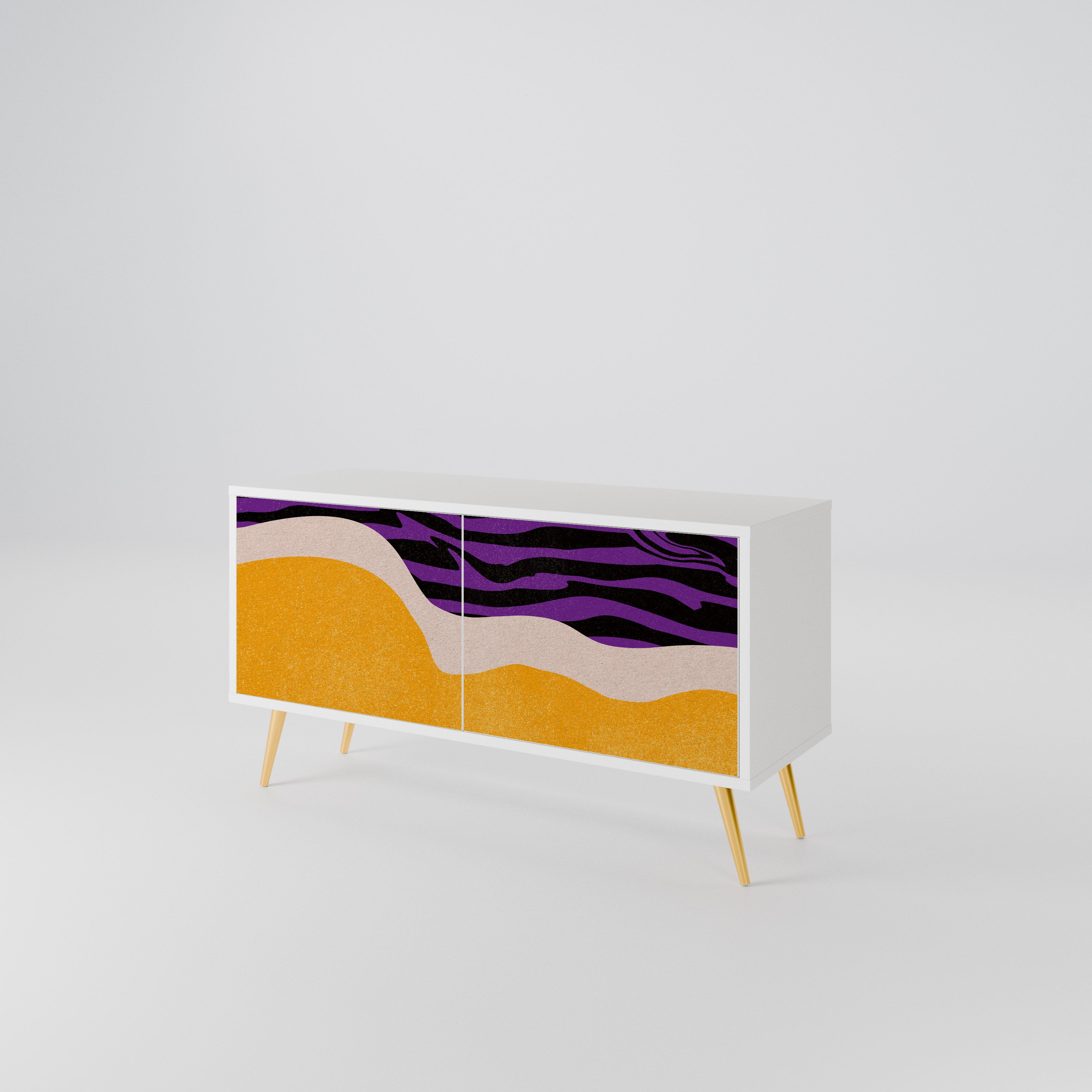 INDEPENDENT BORDER Kompaktowa szafka RTV 2-drzwiowa