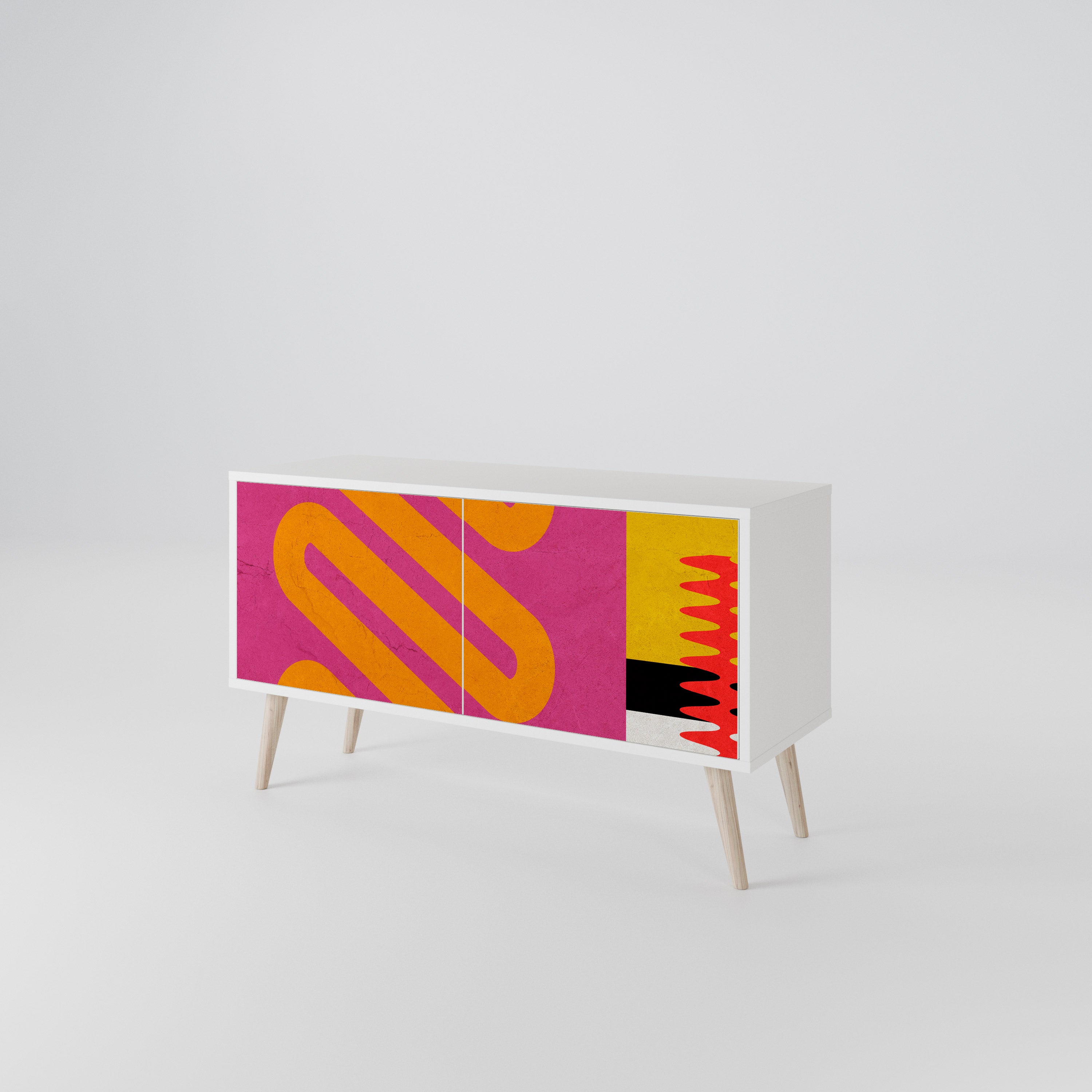 VIVID ART Kompaktowa szafka RTV 2-drzwiowa