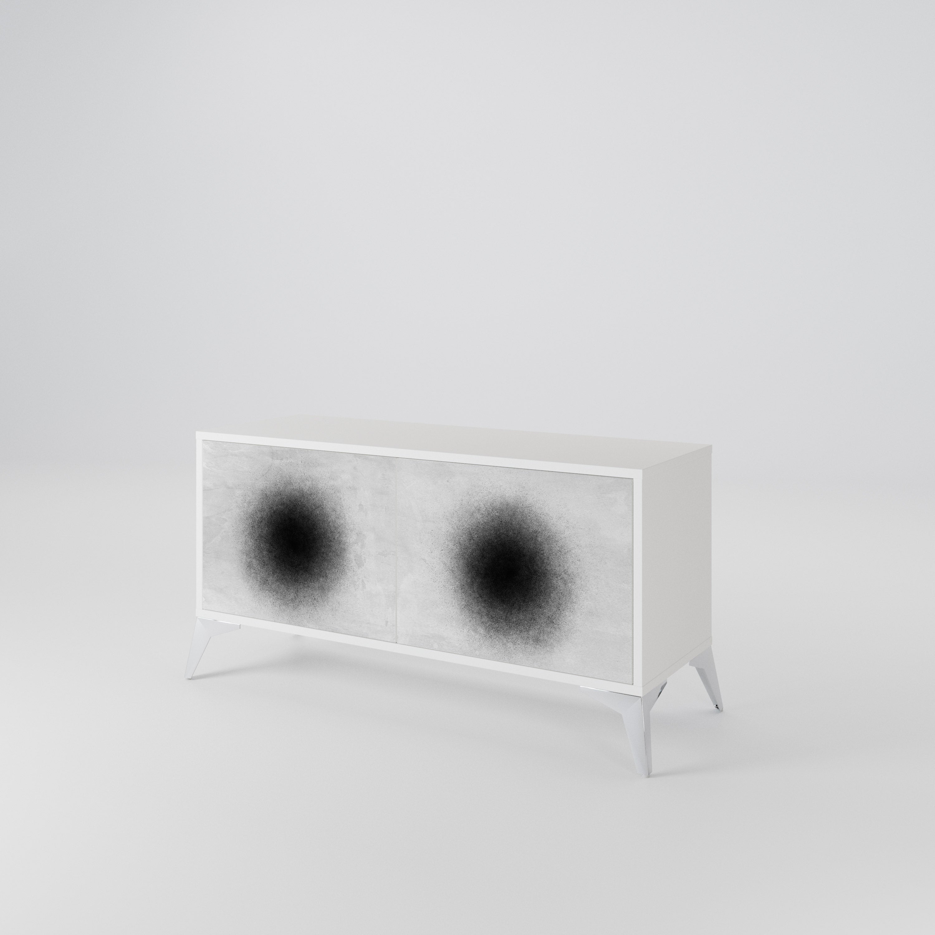 BLACK HOLE Kompaktowa szafka RTV 2-drzwiowa