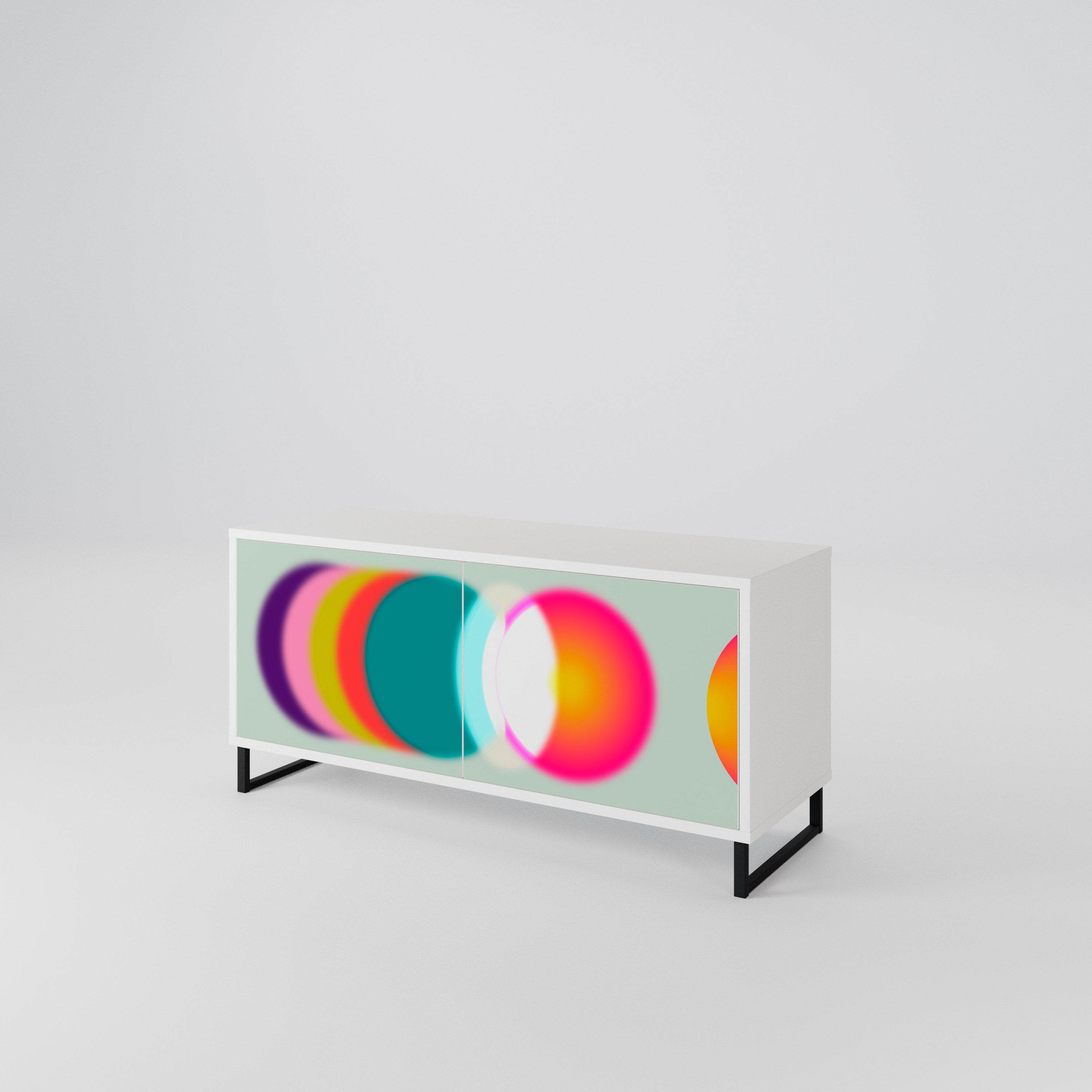 SYMPHONY OF COLORS Kompaktowa szafka RTV 2-drzwiowa