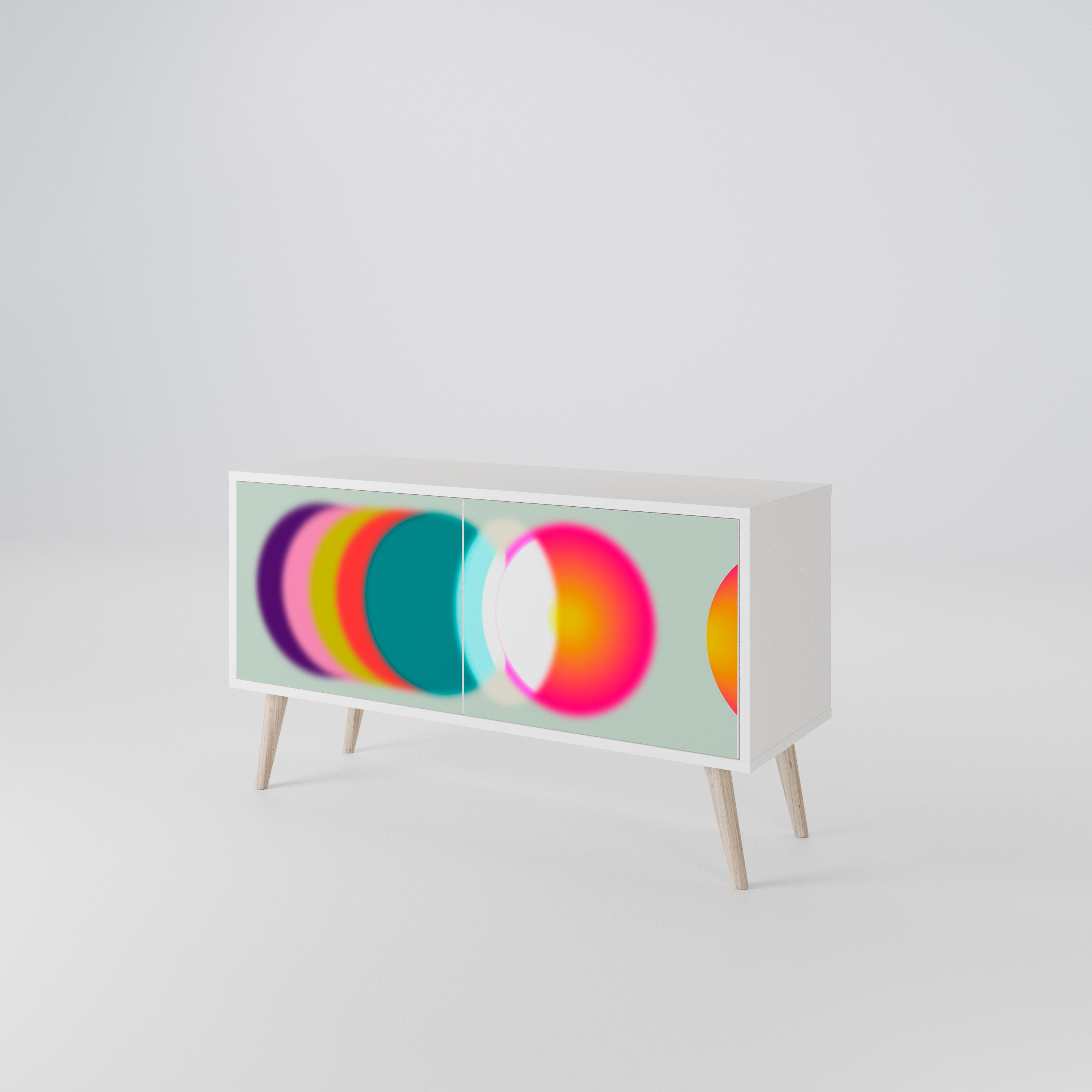 SYMPHONY OF COLORS Kompaktowa szafka RTV 2-drzwiowa