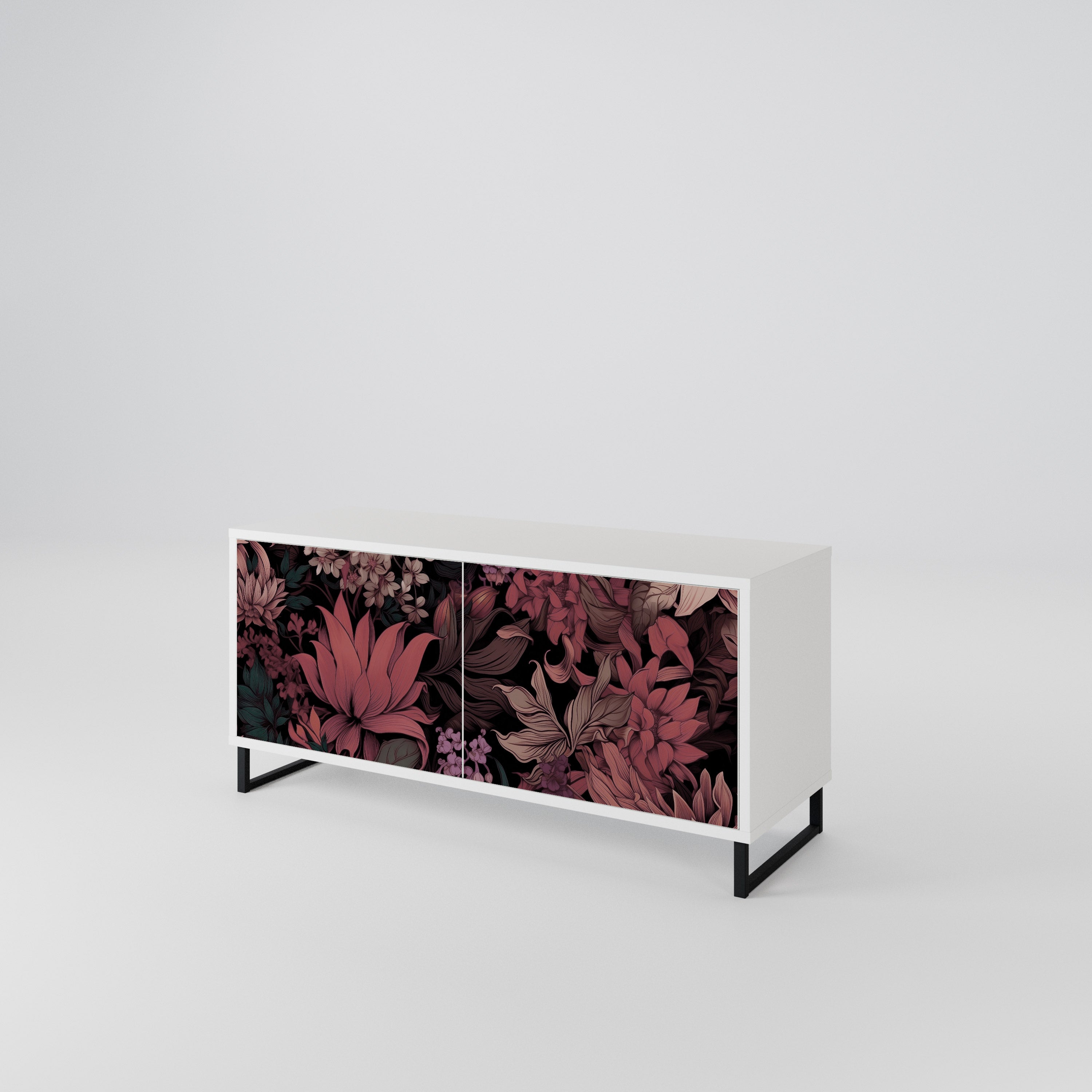 FLORAL WHISPER Kompaktowa szafka RTV 2-drzwiowa