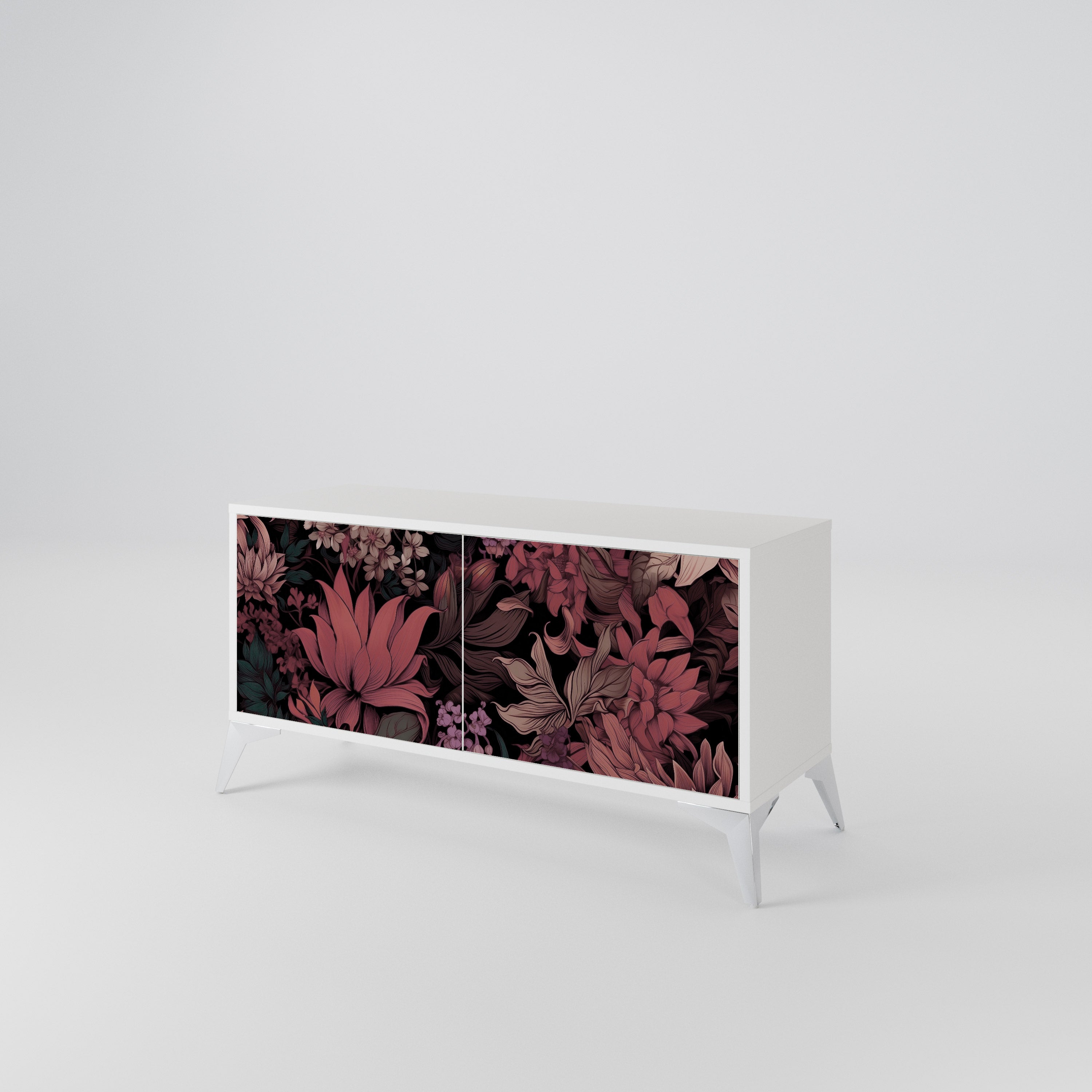 FLORAL WHISPER Kompaktowa szafka RTV 2-drzwiowa