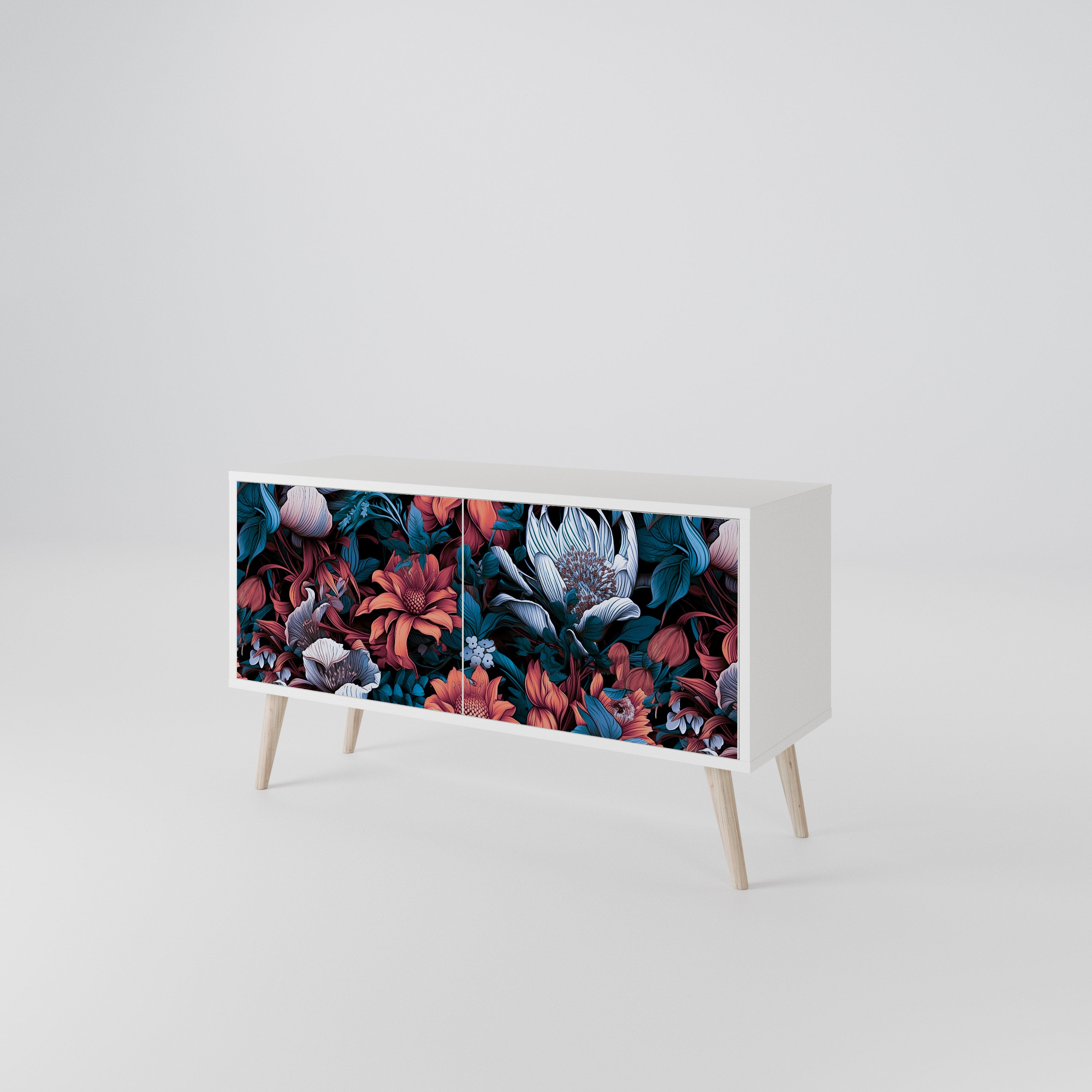ETHEREAL BLOSSOMS Kompaktowa szafka RTV 2-drzwiowa