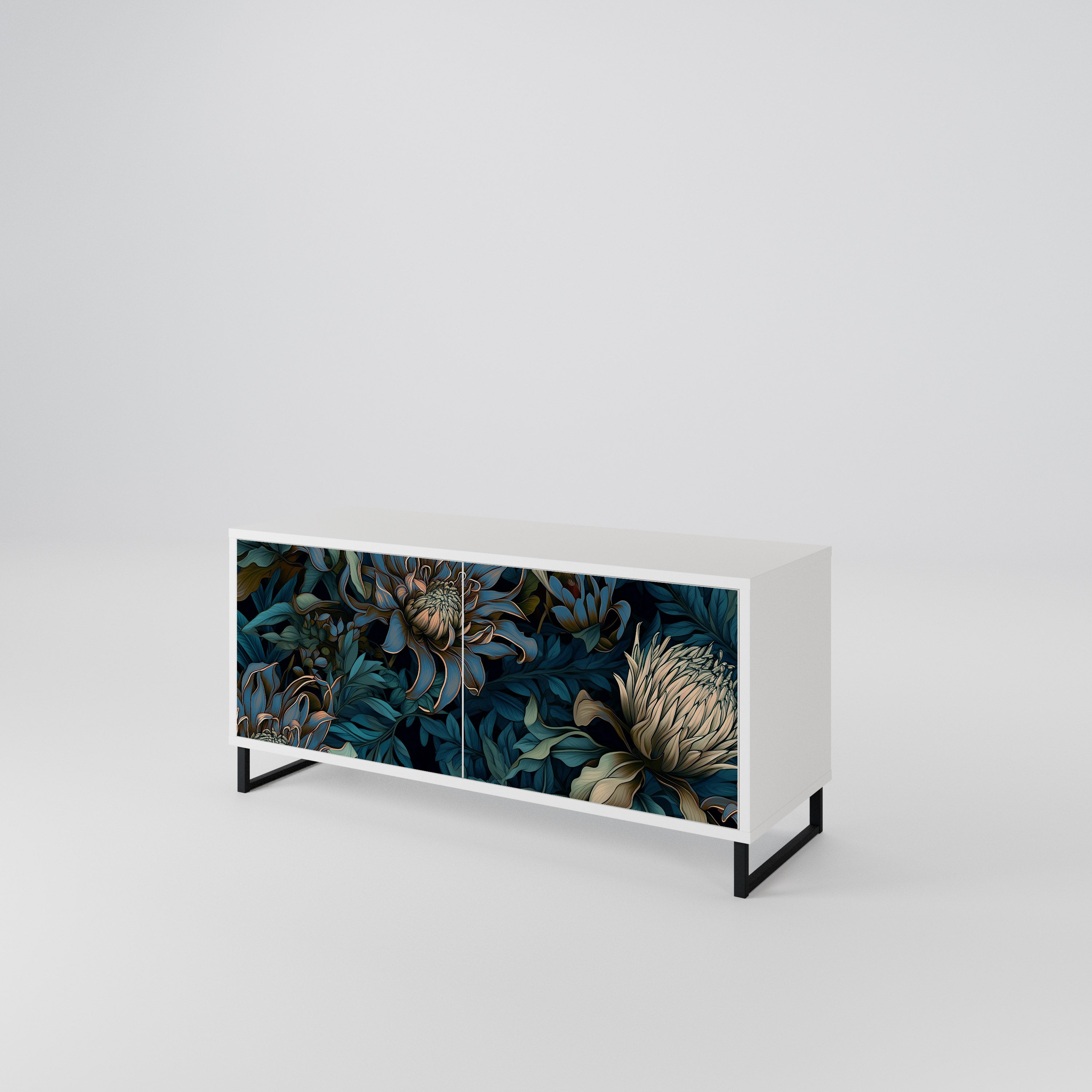 TWILIGHT BLOOM Kompaktowa szafka RTV 2-drzwiowa