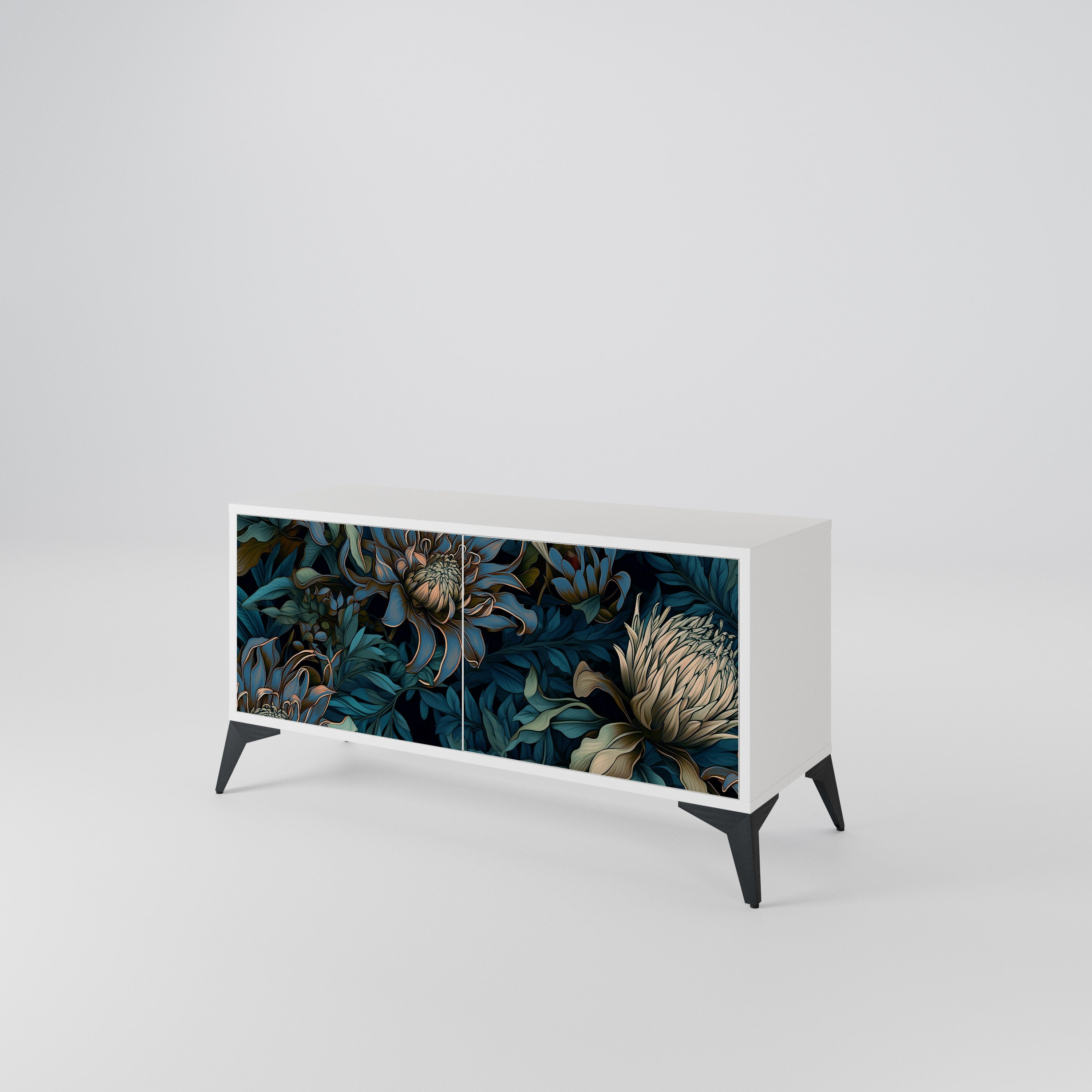 TWILIGHT BLOOM Kompaktowa szafka RTV 2-drzwiowa