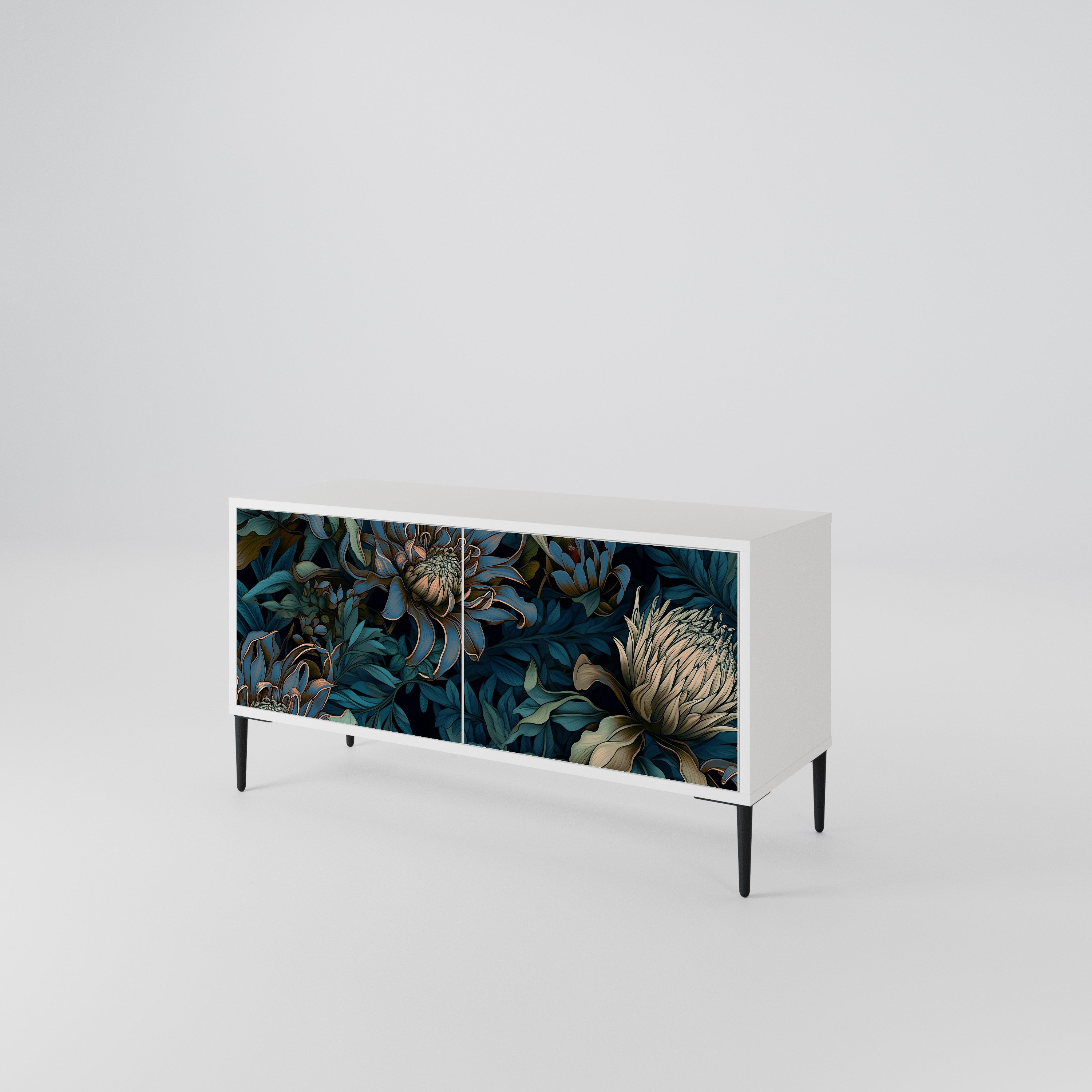 TWILIGHT BLOOM Kompaktowa szafka RTV 2-drzwiowa