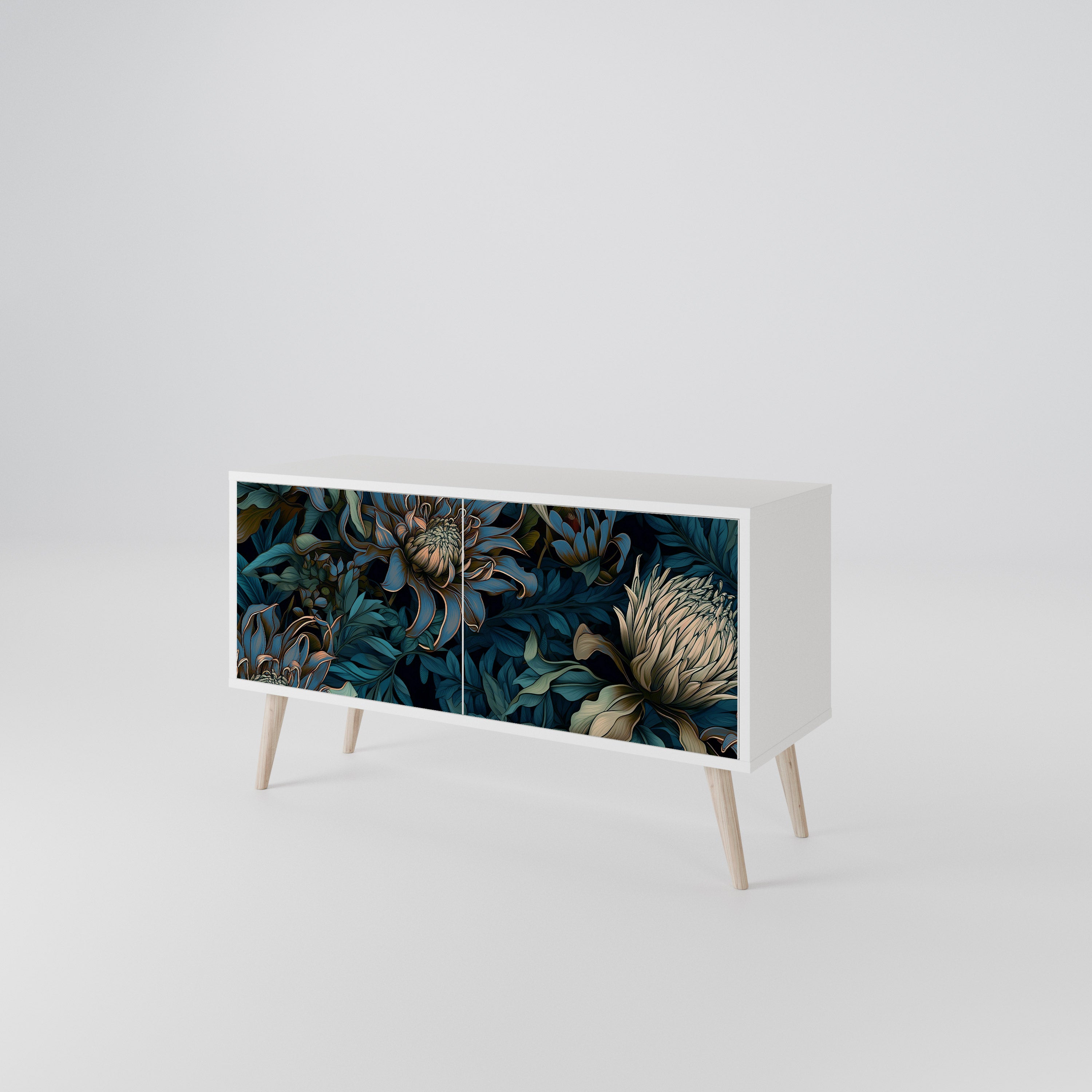 TWILIGHT BLOOM Kompaktowa szafka RTV 2-drzwiowa