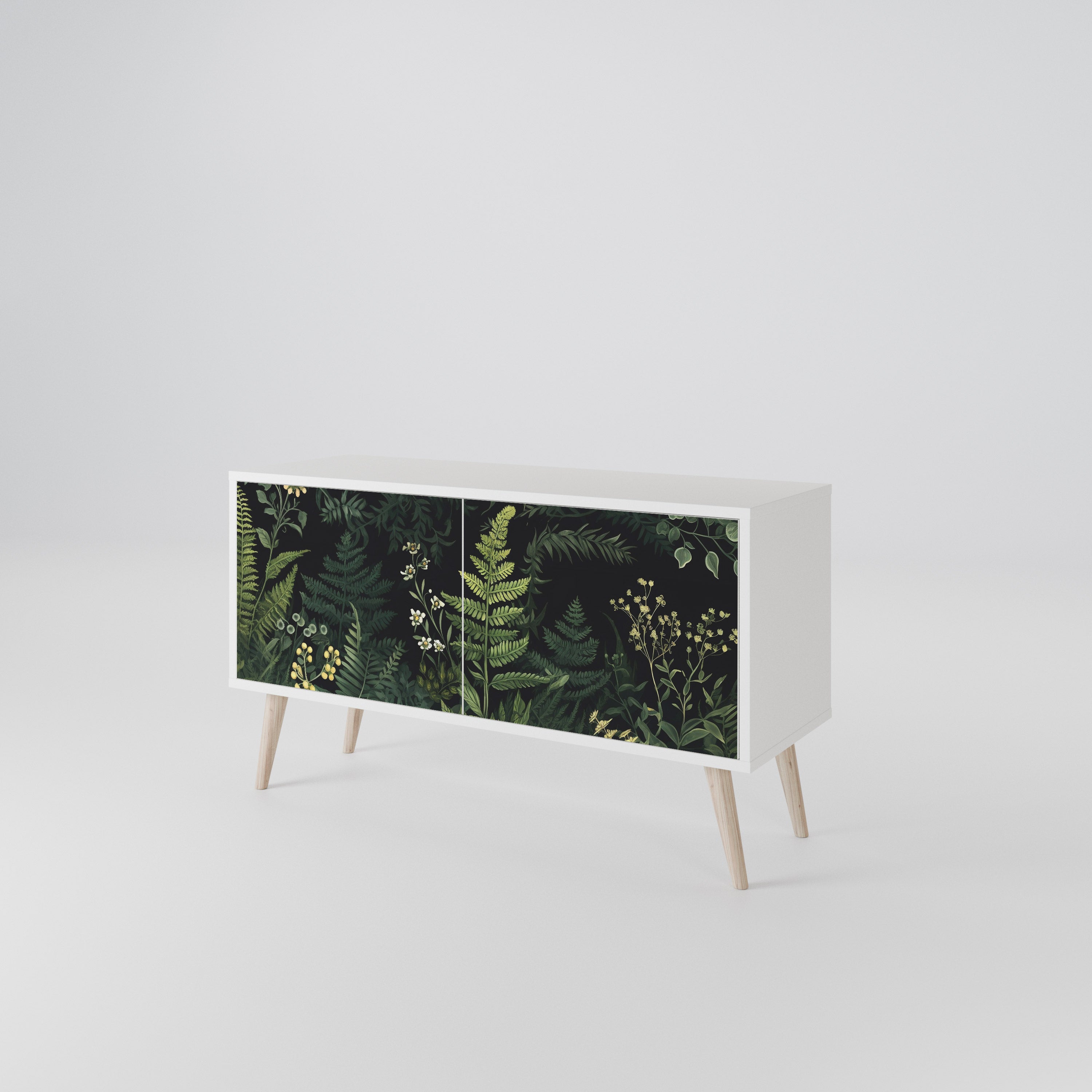 FERN FLOWERS Kompaktowa szafka RTV 2-drzwiowa