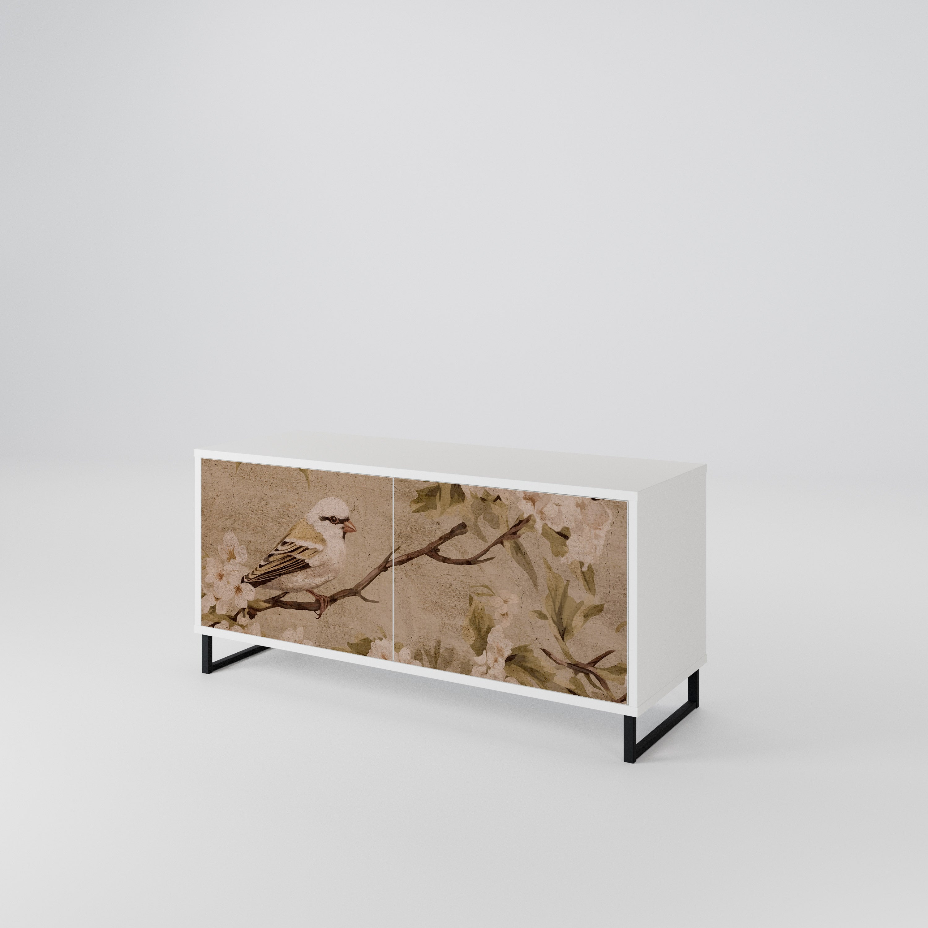 PETAL DISTINGUISH Kompaktowa szafka RTV 2-drzwiowa