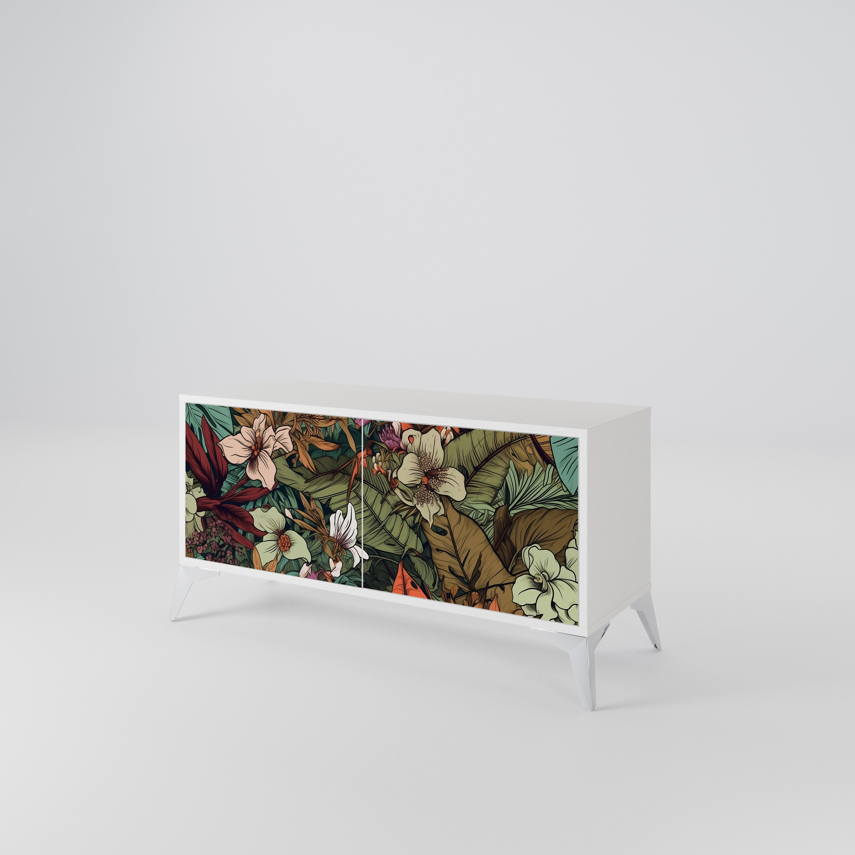 BOTANICAL EMERGENCE Kompaktowa szafka RTV 2-drzwiowa