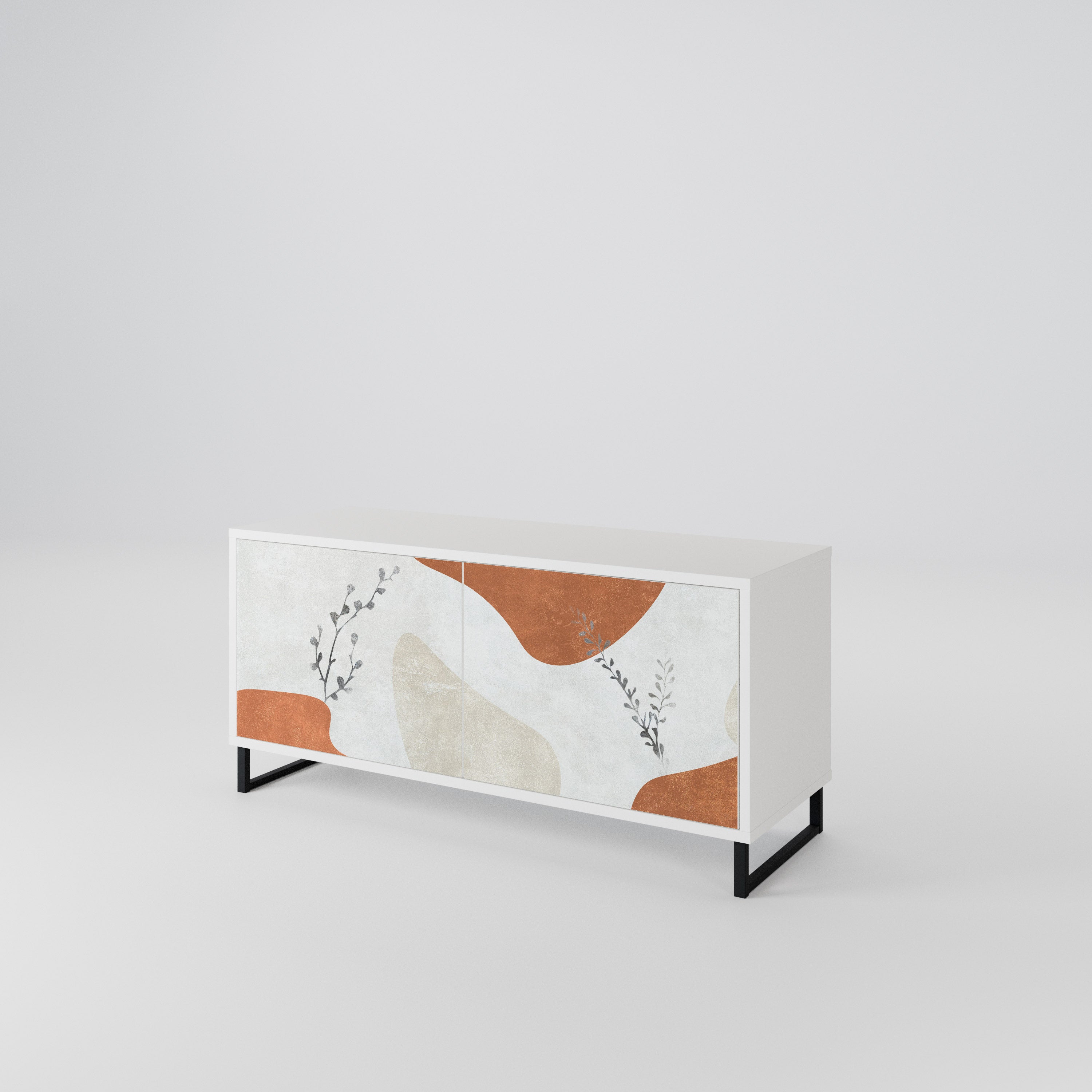 TRANQUIL TWIG Kompaktowa szafka RTV 2-drzwiowa