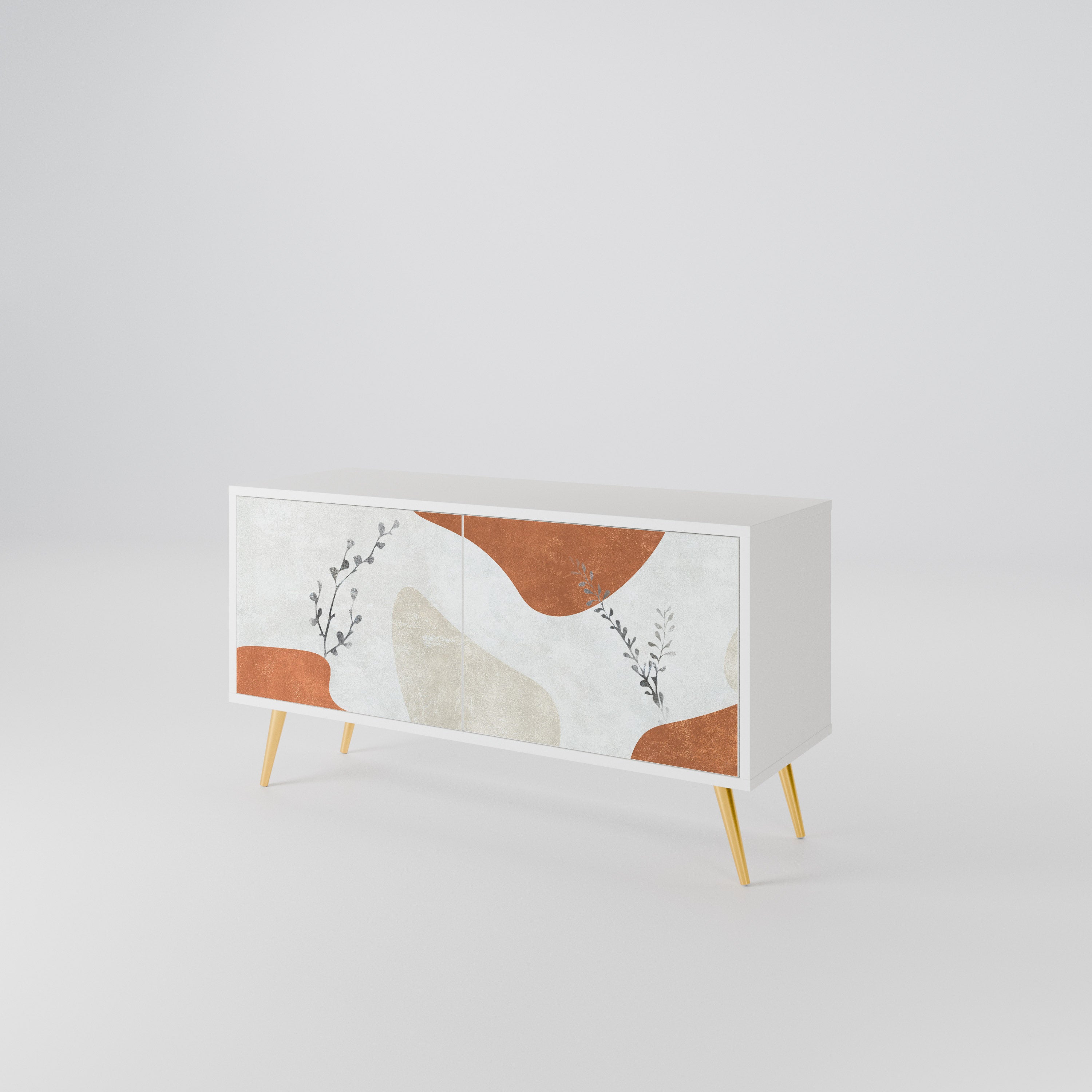 TRANQUIL TWIG Kompaktowa szafka RTV 2-drzwiowa